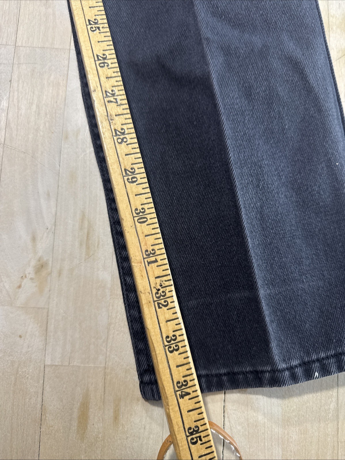 Vtg Lawman World Class Superior Fit High Waised Western Jeans Size 24×34 Black