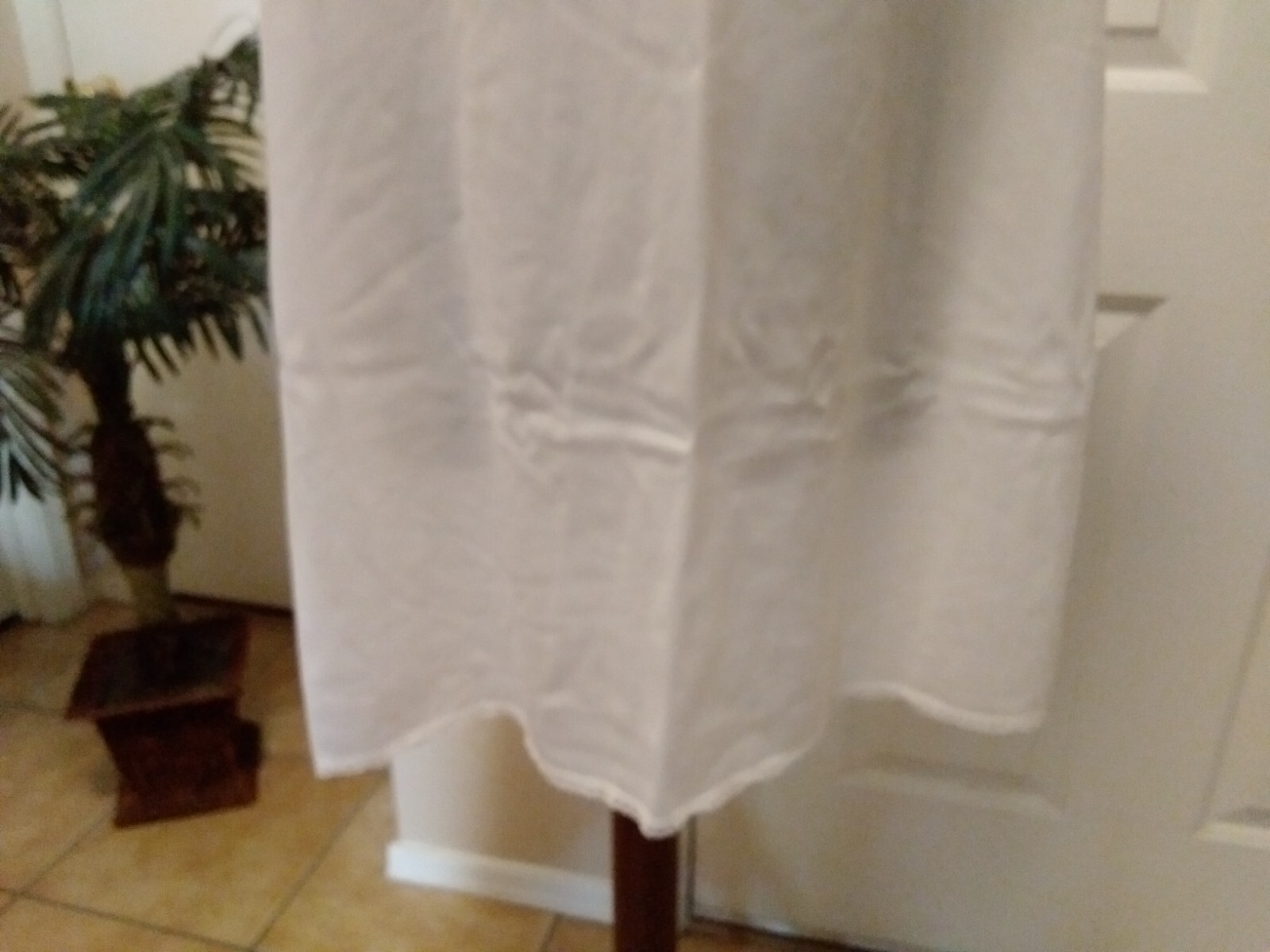 Vintage Full Slip Dress Chemise European Size M-L Triumph Intl White Lace