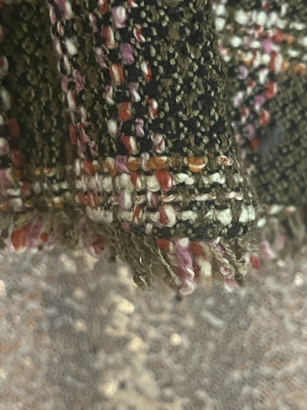 Vintage Tweed-True Meaning Wool Jacket , With Beautiful Velvet Detailing.