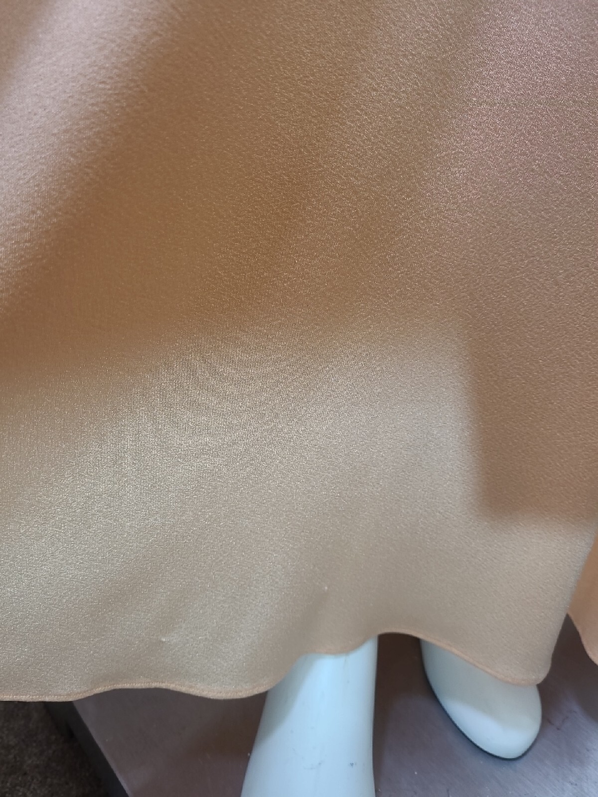 Vintage 70s Grecian Maxi Dress Womens 11/12 Draped Apricot Peach Cottage EASTER