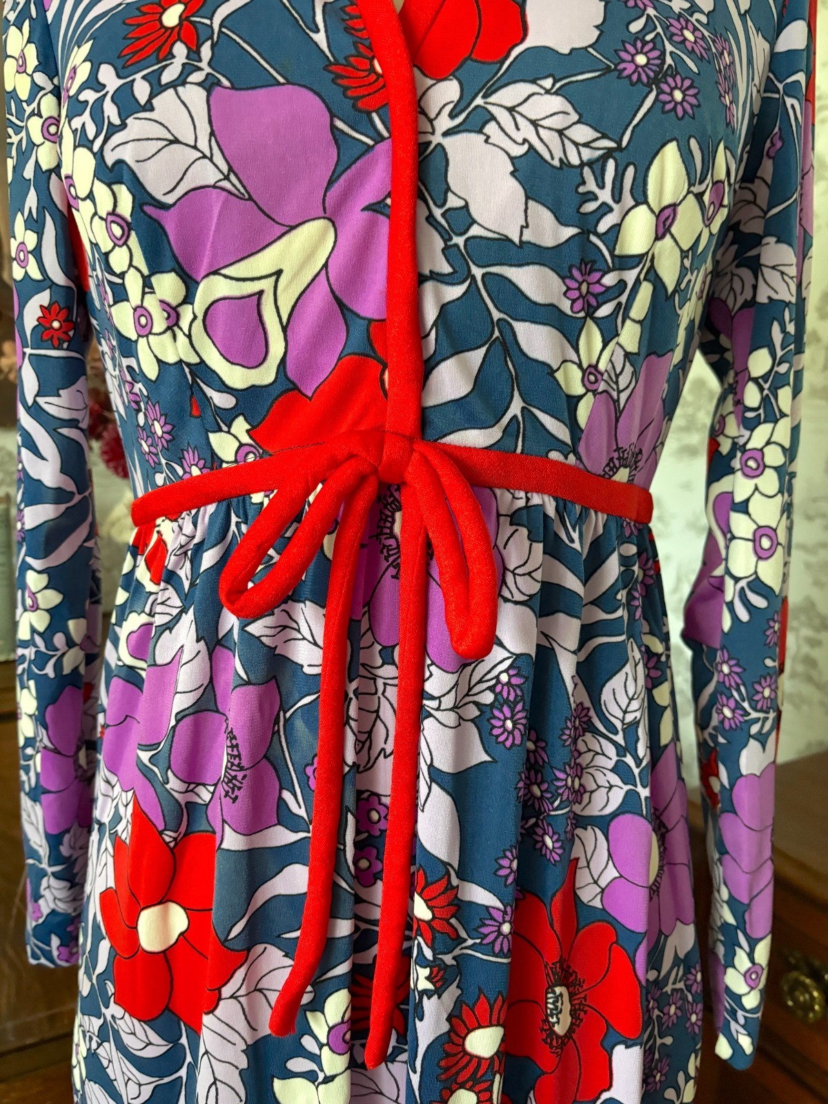 Vintage 60s Bloomingdale’s Sixties East Floral Dress Mod Retro Colorful