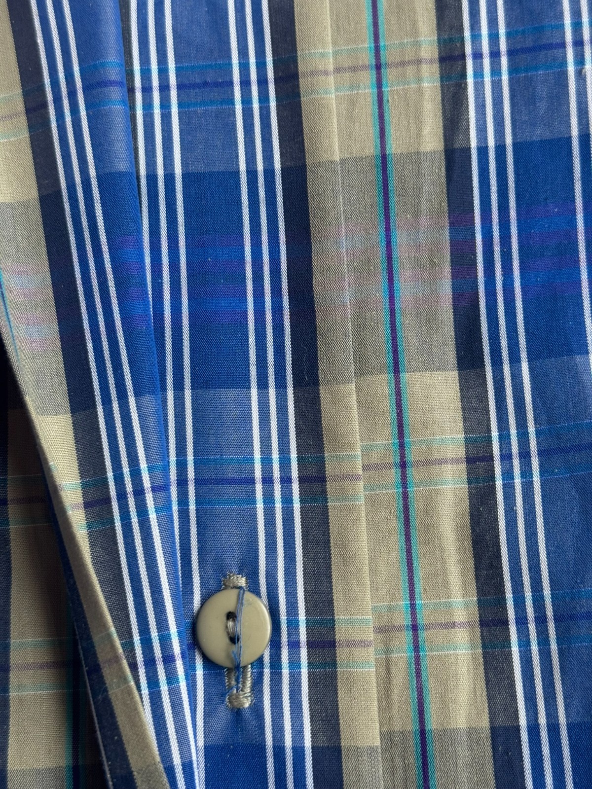 Vintage Dress 60s Bleyle Shirt Dress Plaid Mod Oversized 40 42 44