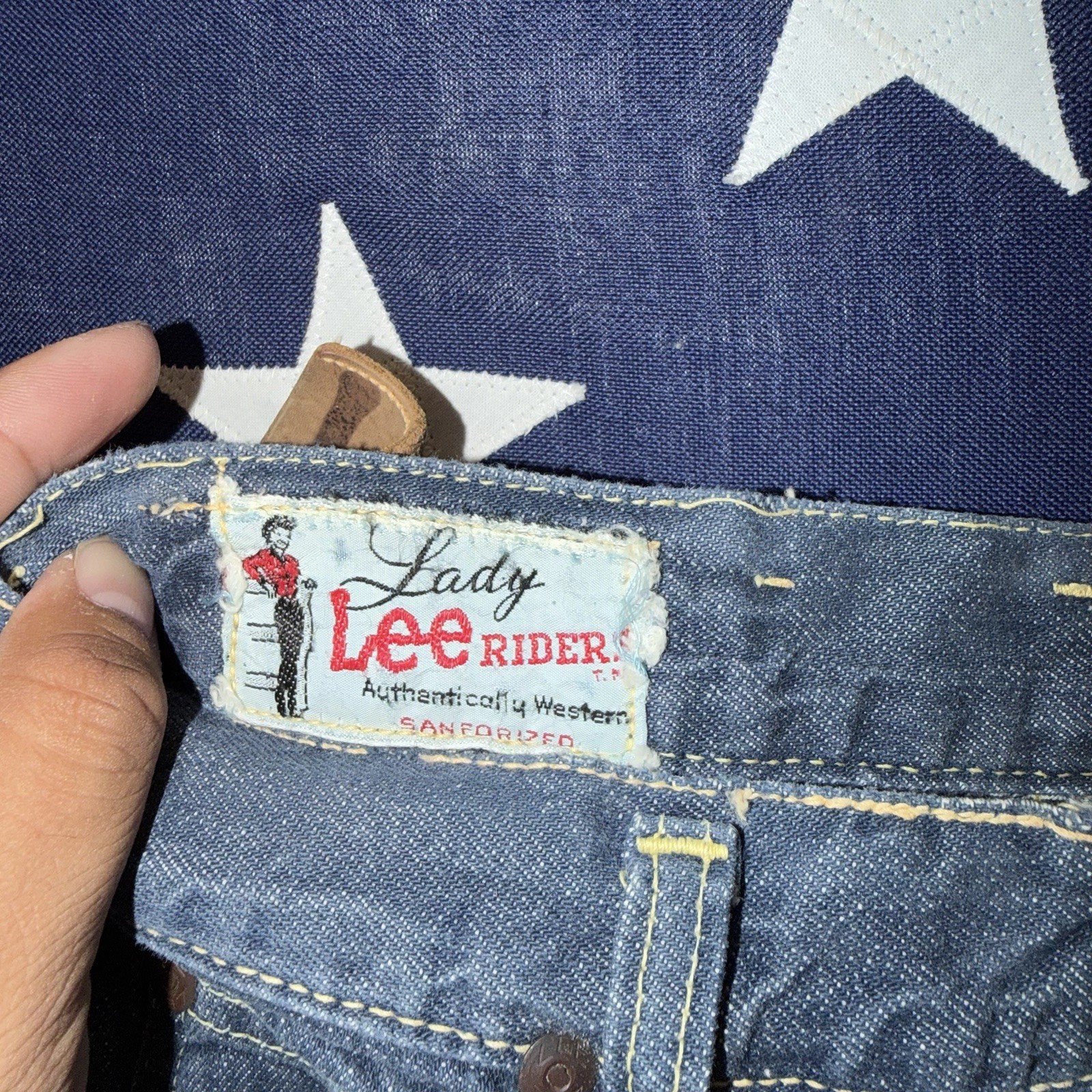 Vintage 50s/60s Lady Lee Riders Sanforized Jeans Size 25 x 22