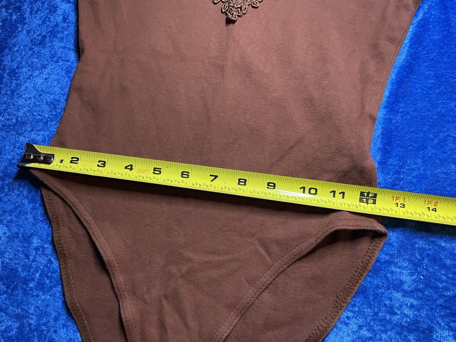 Vintage 90s Contemporary Casuals Bodysuit Western Boho Hippie Small Embroidered