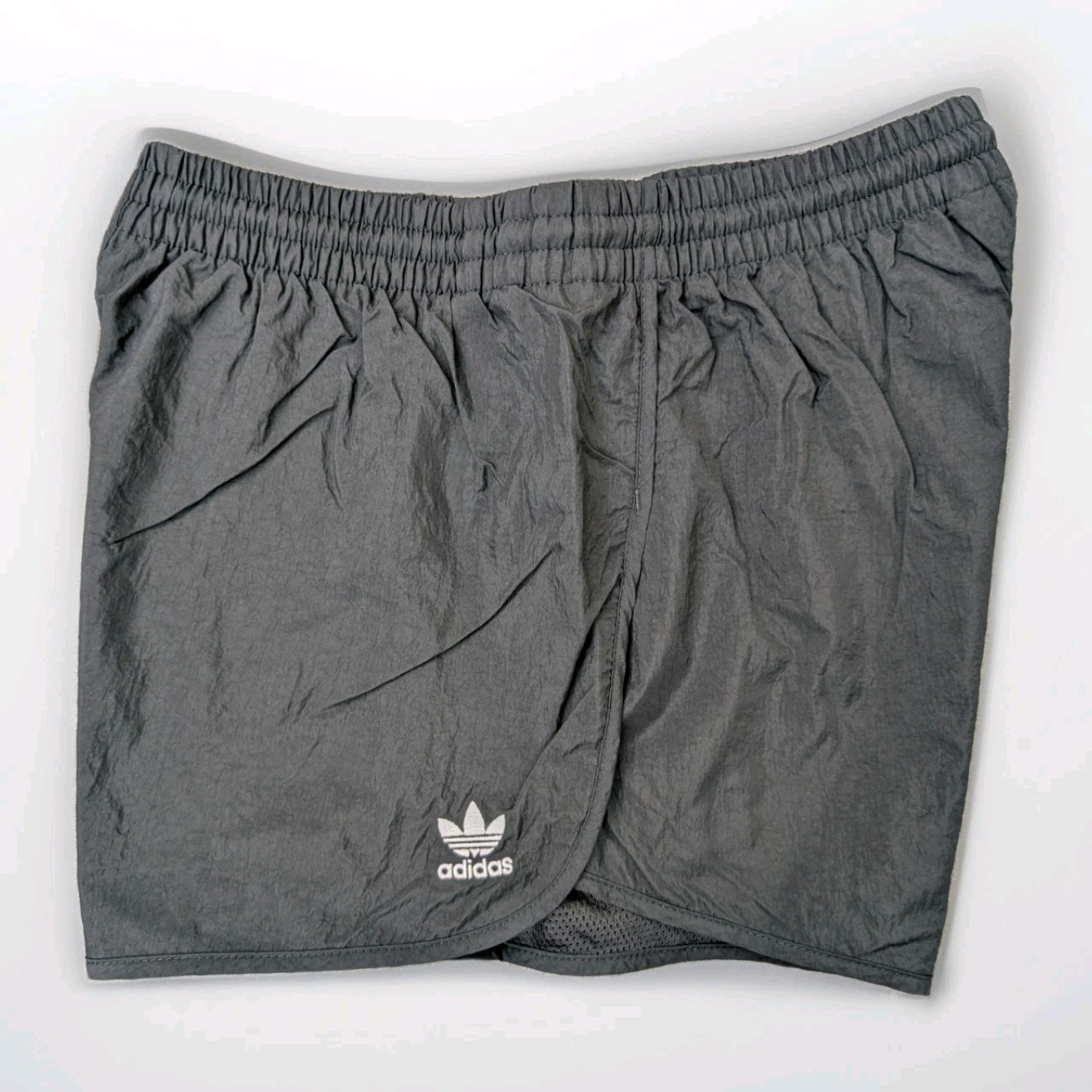 Adidas Like NEW Sprinter Nylon Shorts Running Womens 36 Black Running Sports Gym