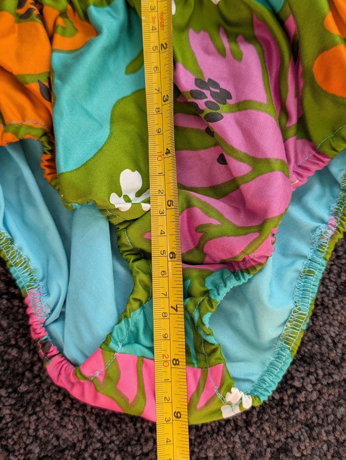 Vtg 60s Hawaiian Fashions by Zacuto Bamboo Fashion Shop Bikini NOS Exotic Print
