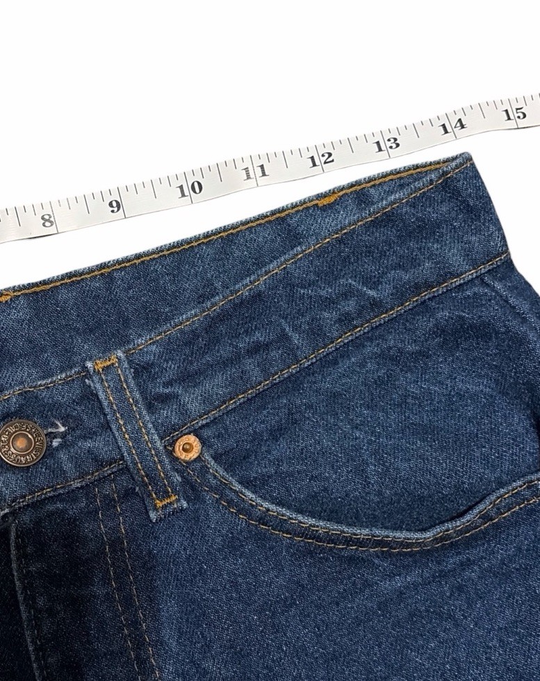 Vintage Levis 517 0217 Orange Tab Jeans Dark Indigo Denim Bootcut 28×26 USA Made