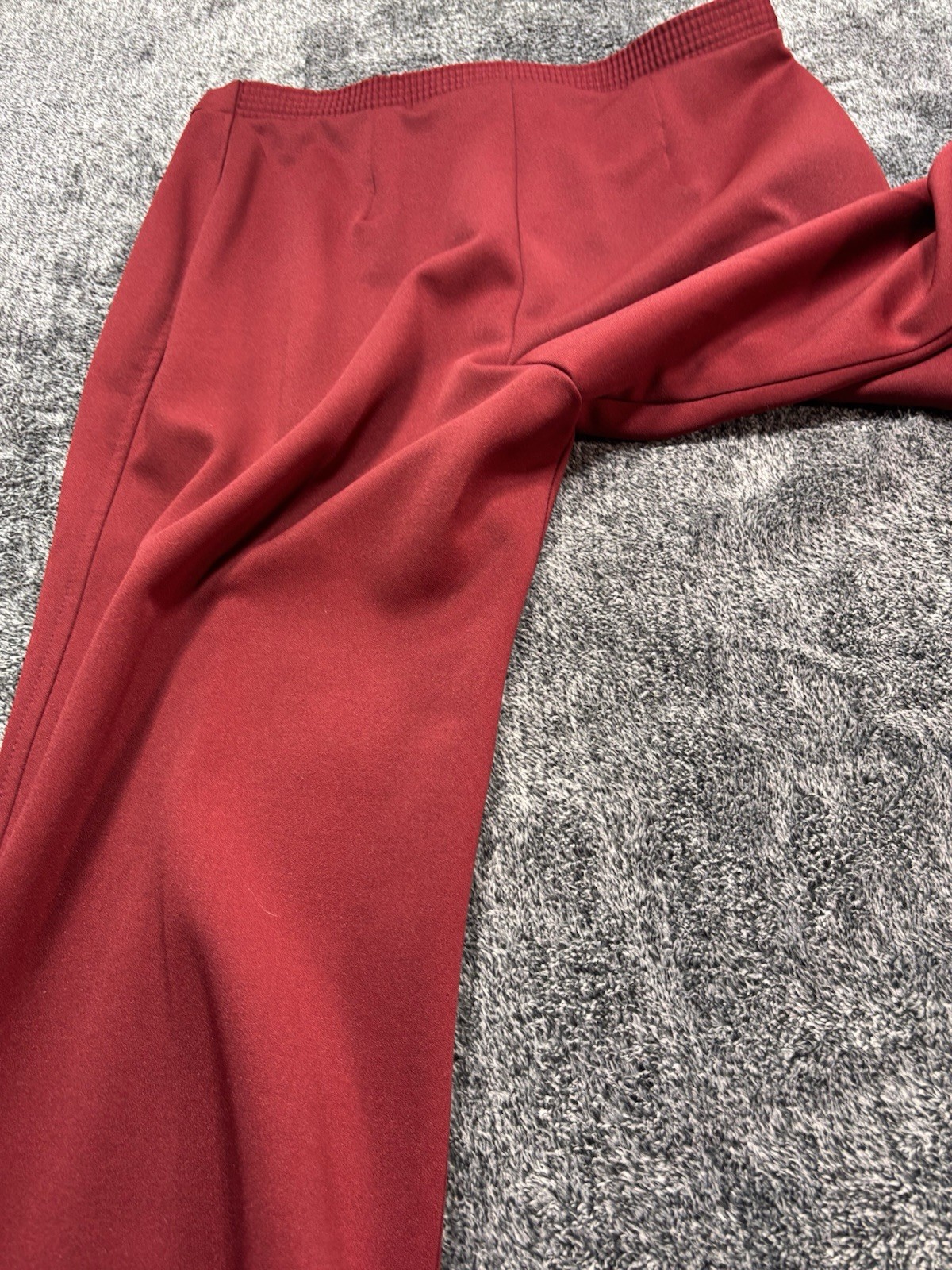 VTG 70s Sears Pants That Fit Suit Set Red Polyester Blazer Trousers Womens 16