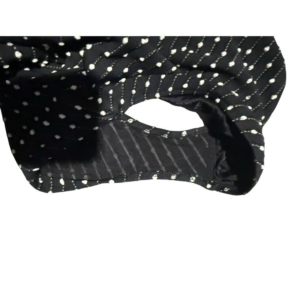 Gottex Vintage Black Pearl Dot Strapless One Piece Swimsuit Sz 12