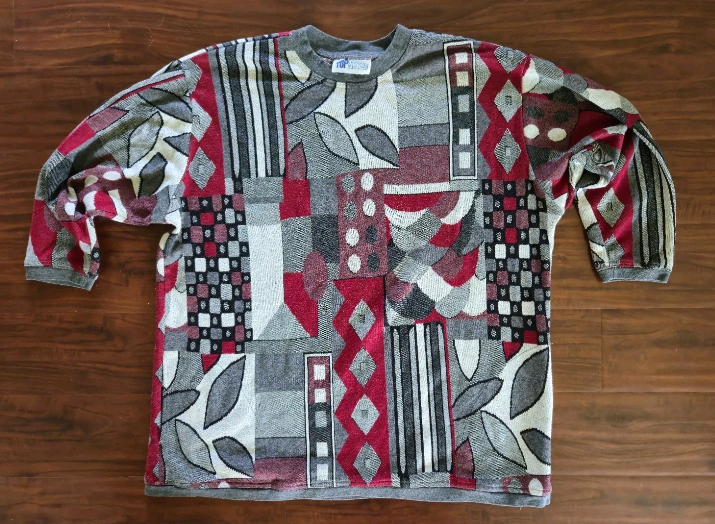Vintage 90s Top Notch Shirt Womens XLl Art Design Made In USA
