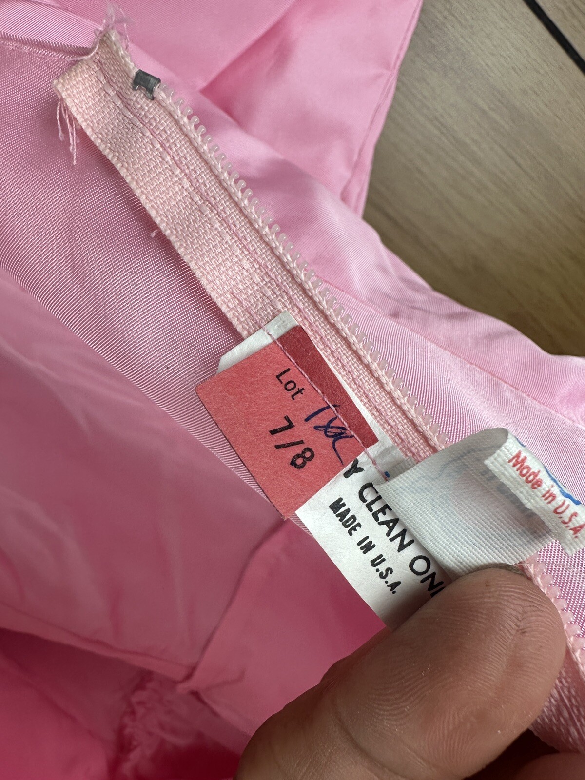Vintage 1980s Pink Princess Cut Peplum Dress With Bow Accent As Pictured