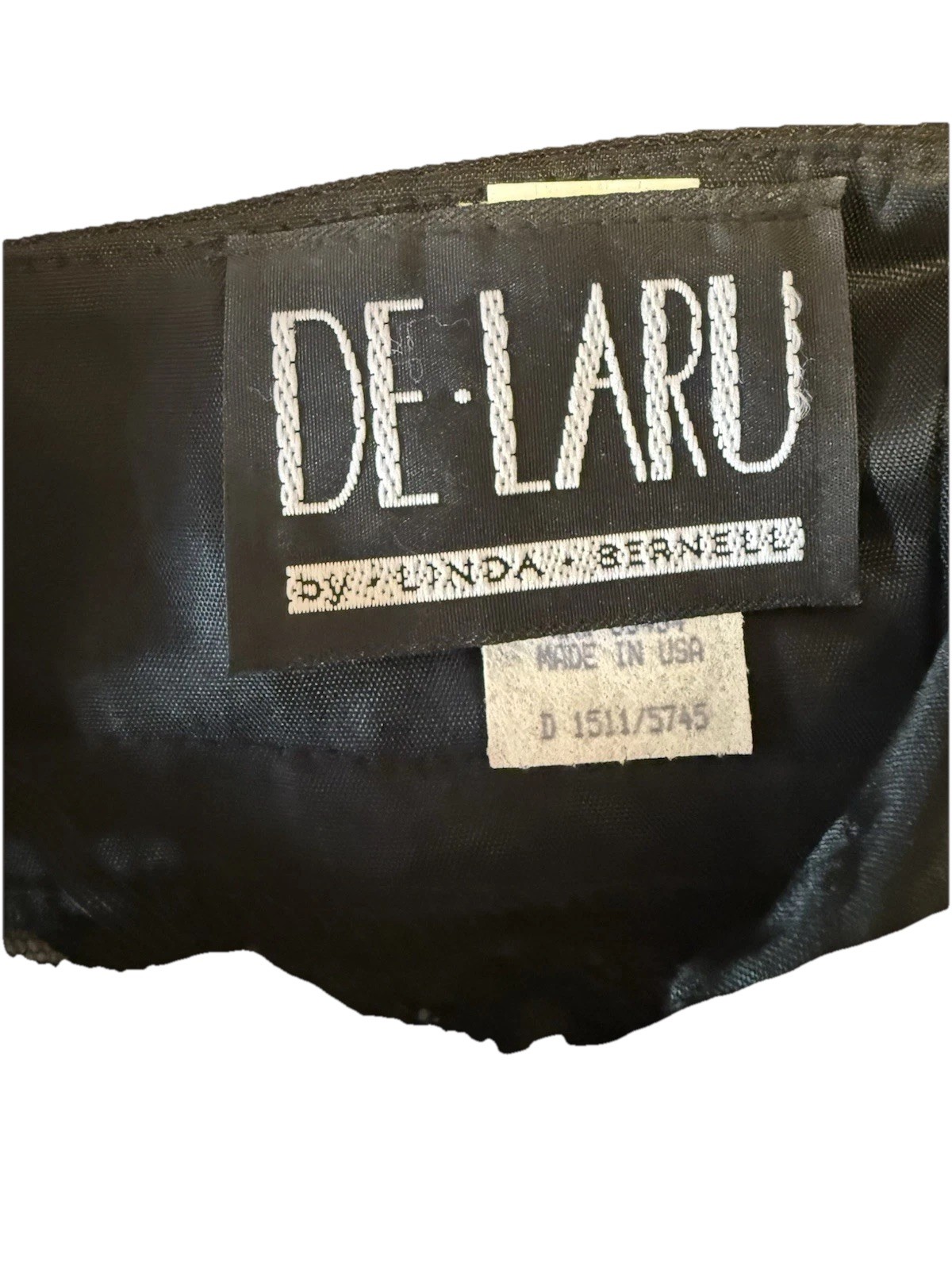 DE LARU Vintage 90s/y2K Lace Cut Out Black Mini Dress Juniors 5/6. Party