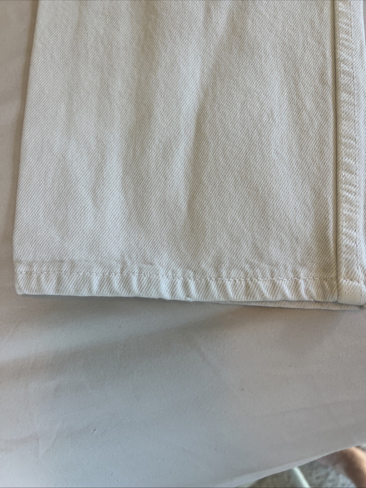 Women’s Levi’s 501 Jeans, Button Fly, White Denim And Made In The USA!!!