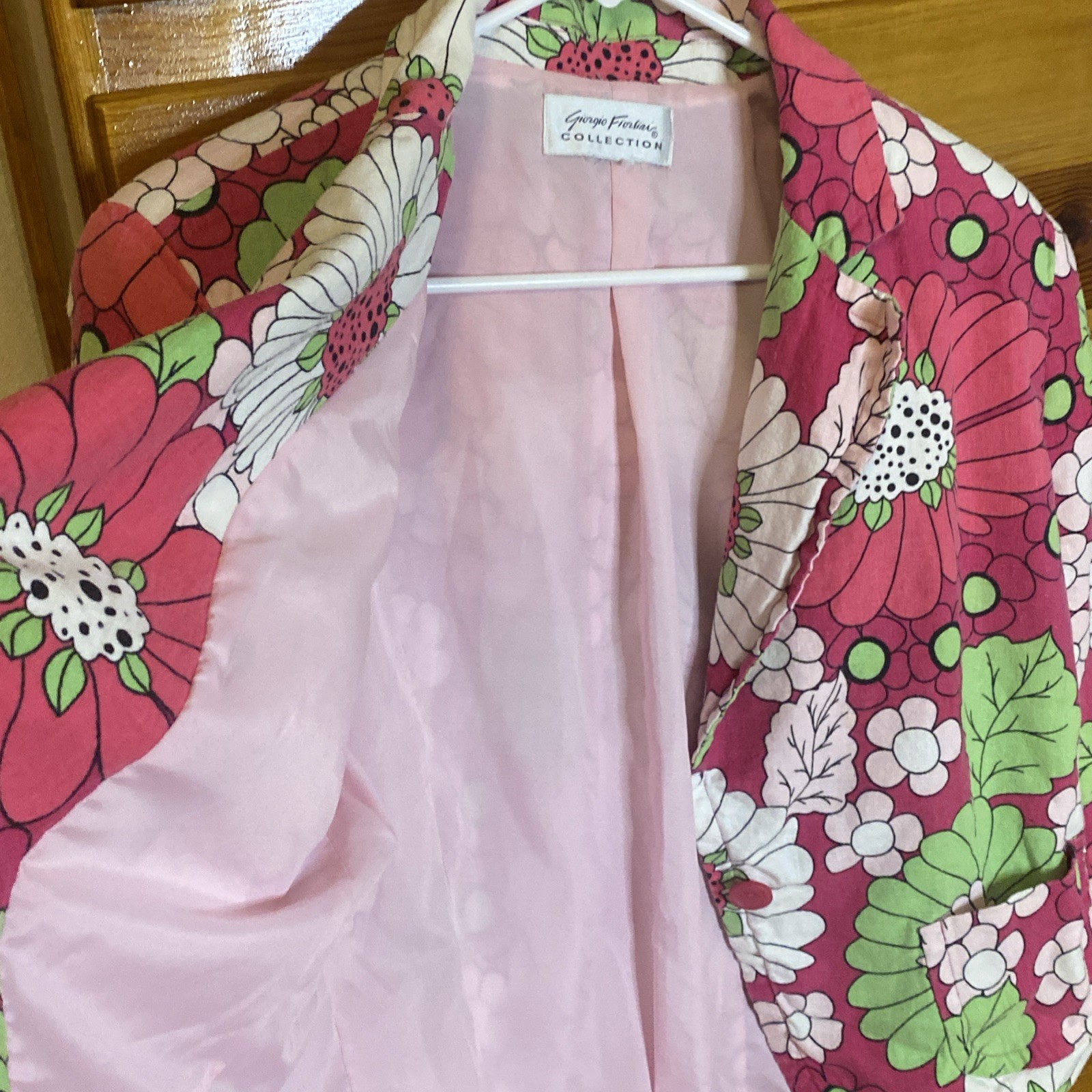 Vintage Giorgio Fiorlini Collection Womens Floral Blazer Sz L Geek Grannycore