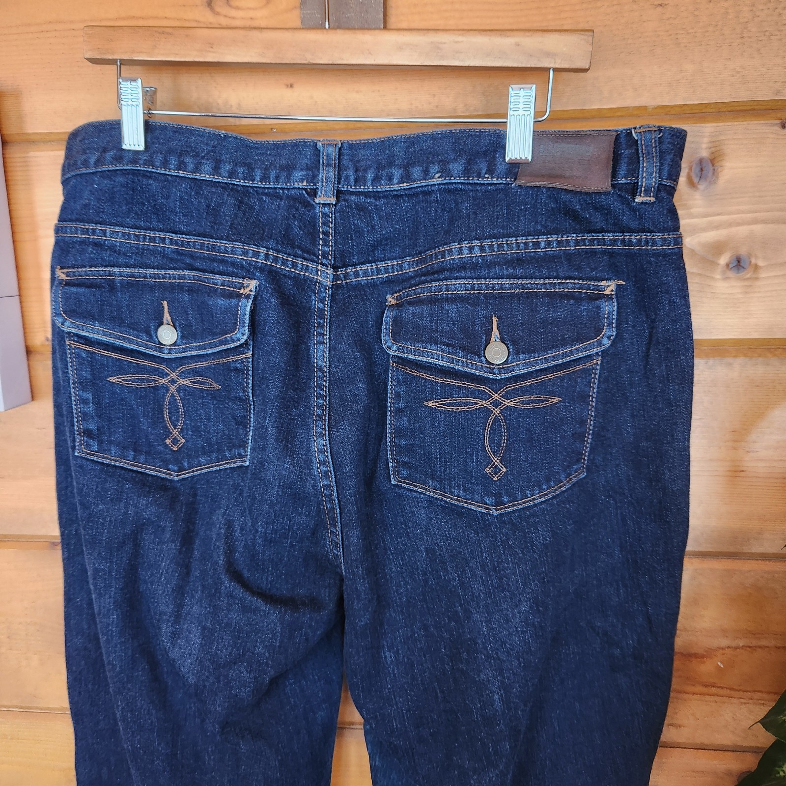 L. Ralph Lauren Jeans LRL Vintage Jeans Dark Wash Boot Cut High Rise Sz 16 X 32″