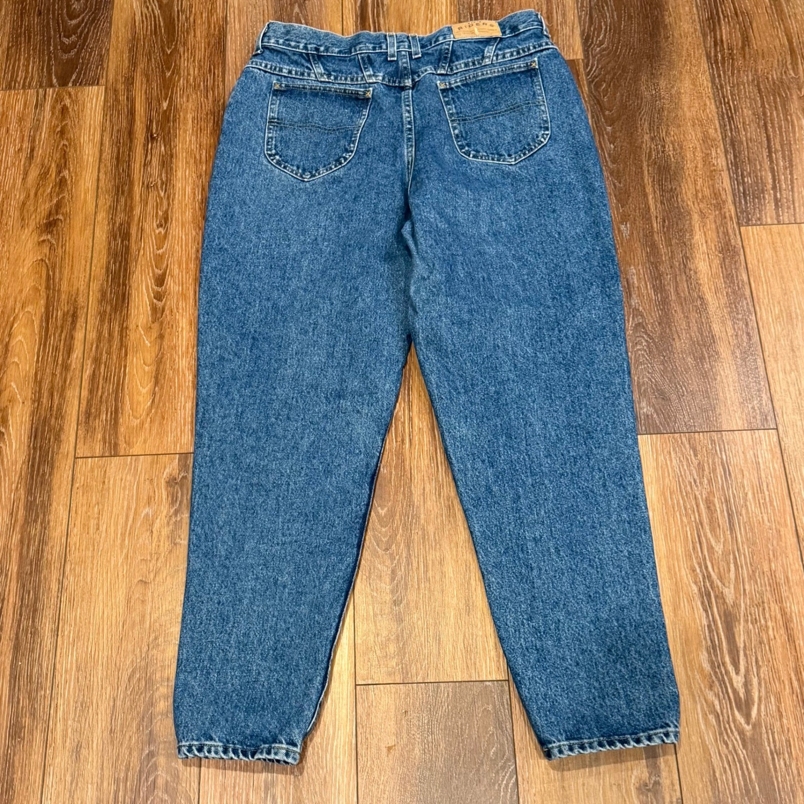 Riders by Lee Vintage High Waisted Mom Jeans Medium Wash Tapered 18 Med 36×31