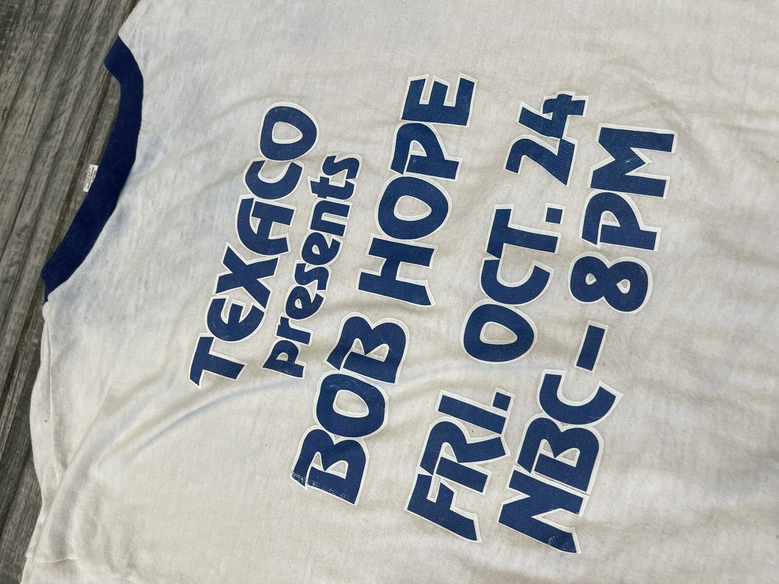 BOB HOPE IS A GAS RARE BOB HOPE TEXACO Vintage Shirt Size Large