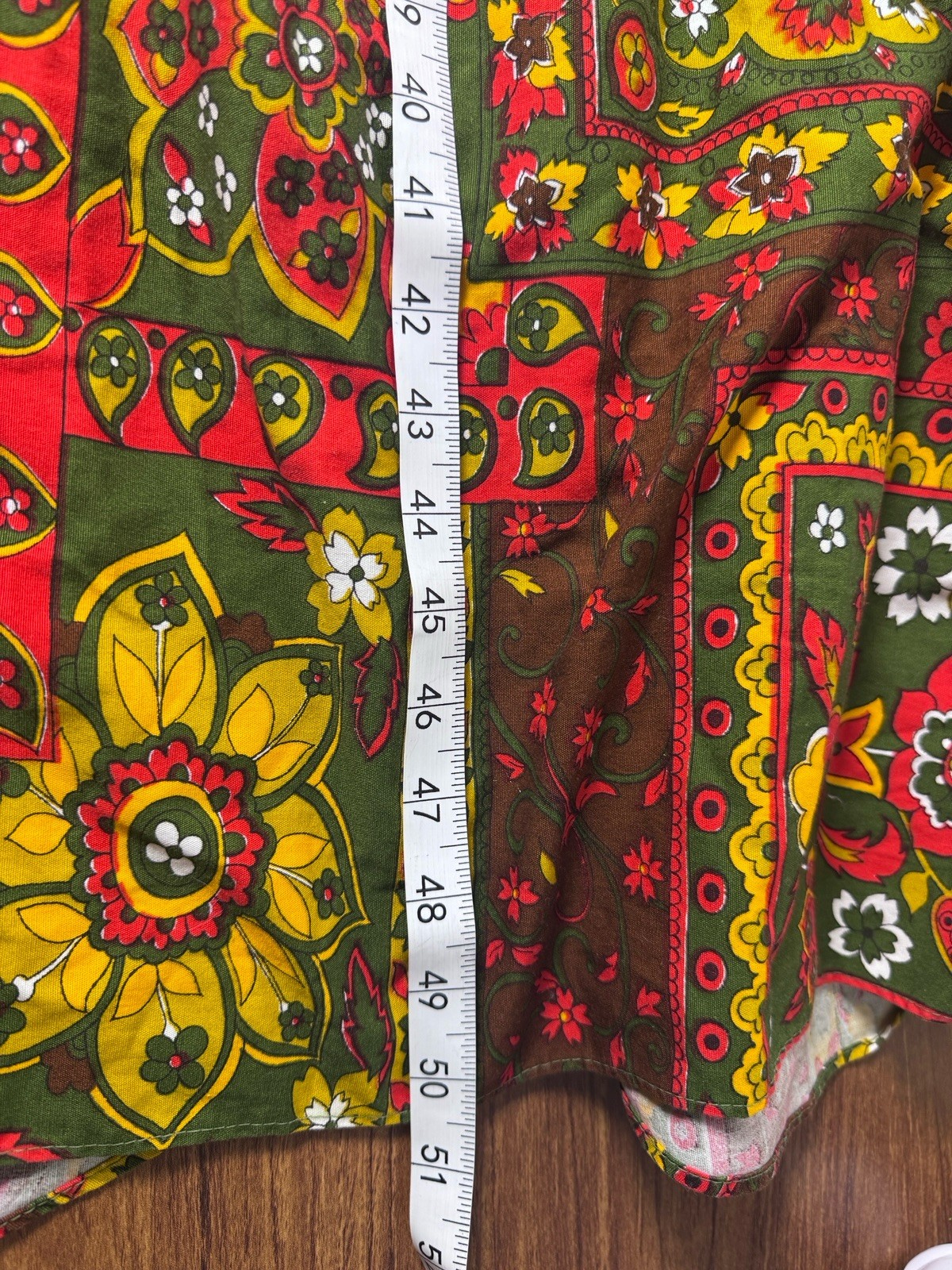 VTG Floral Patchwork Smock Apron Pinafore Maxi Dress Design House Japan 60s/70s