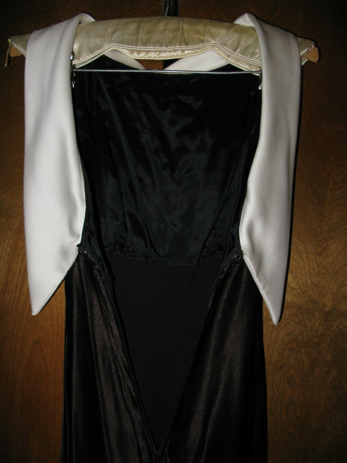 Womens De Laru Little Black Formal Evening Pencil Dress Low Back Sz 3/4 USA NWT