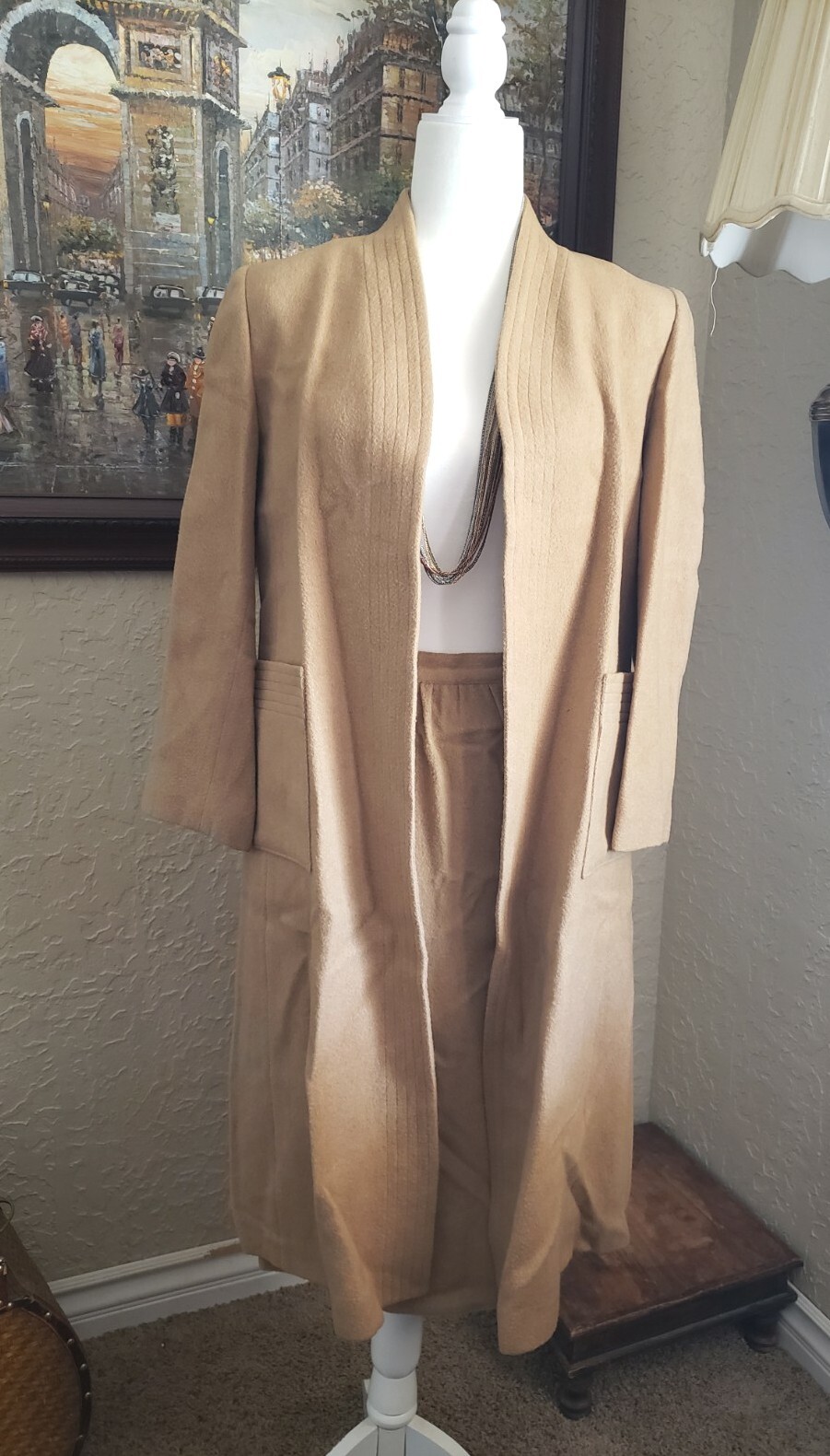 Vintage Coat and Skirt set Camel Hair 40’s/50’s