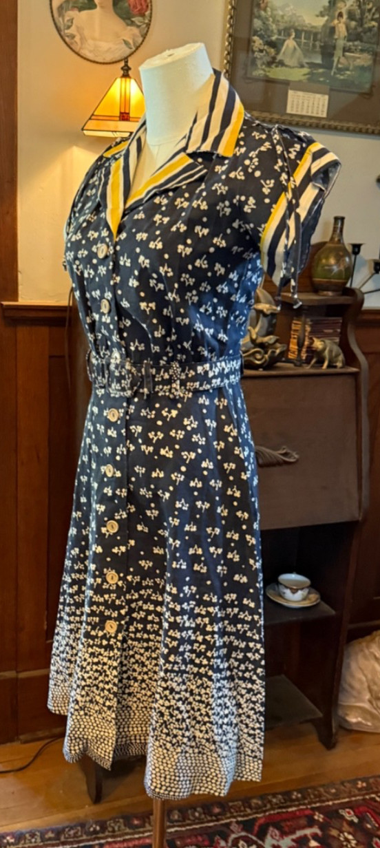 Vintage 1970’s Ragtime 30’s Inspired Dress Small