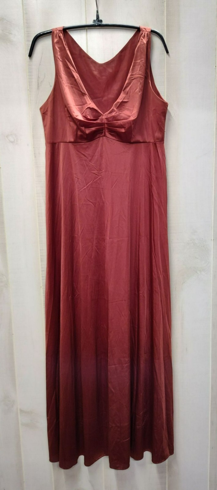 70s Vanity Fair Full Slip dress, Burgundy Rust, size S 36 bust, Nylon USA made