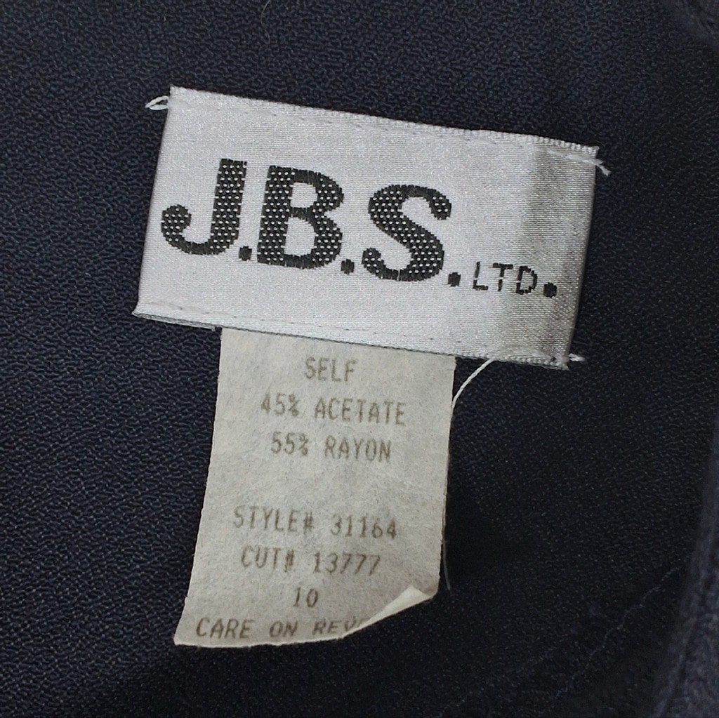 J.B.S. Limited~VTG 80s Women Nautical Dress~Navy~NWT~Sailor Collar~Lolita~10