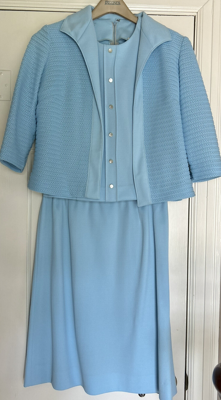 VTG Polyester/ Double Knit 3 Piece Womens Skirt & Jacket Set. S/M Stoner Square