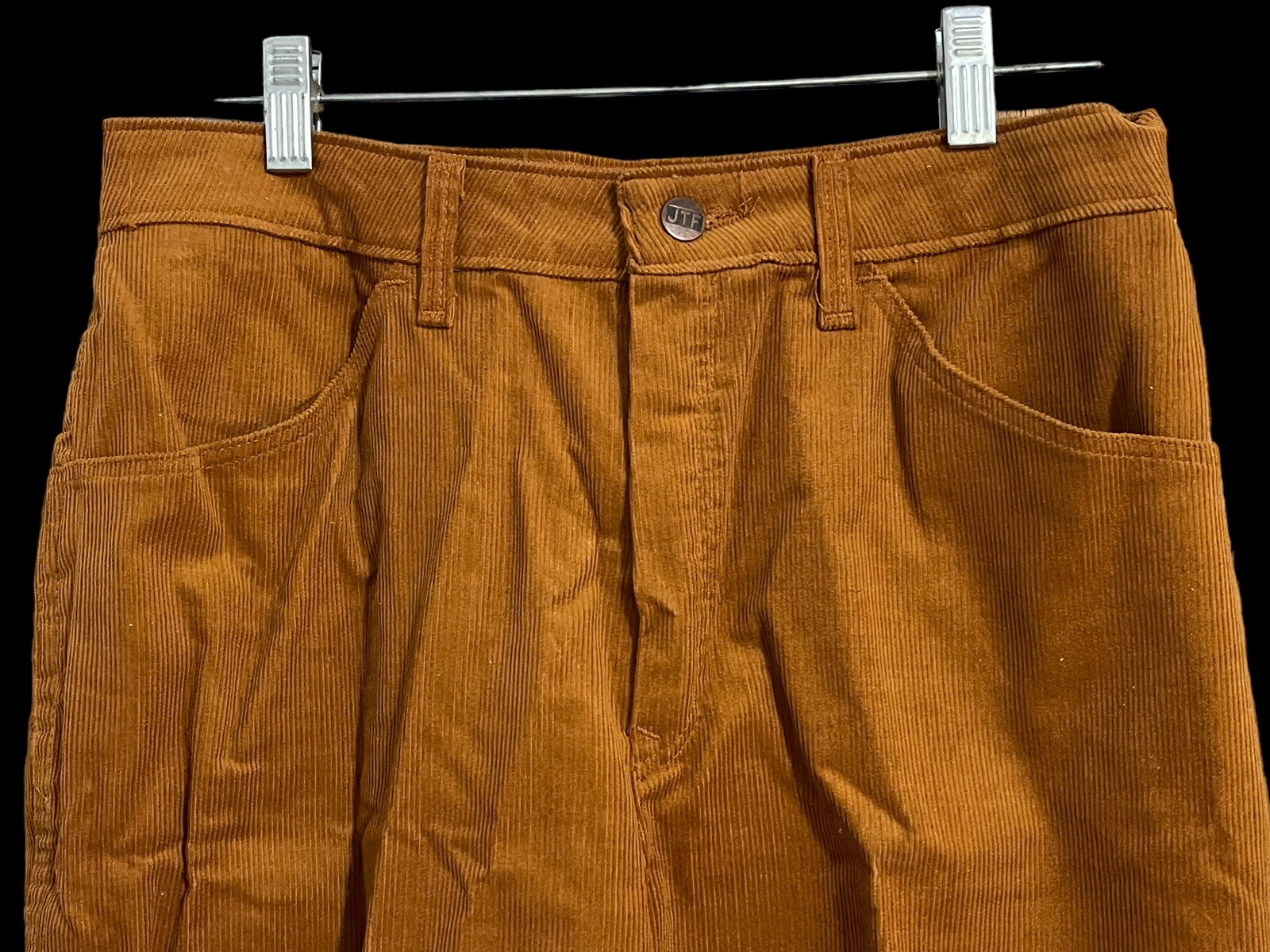 VTG 70s Sears Jeans That Fit Womens Sz 14 Corduroy Pants High Waist Straight Leg