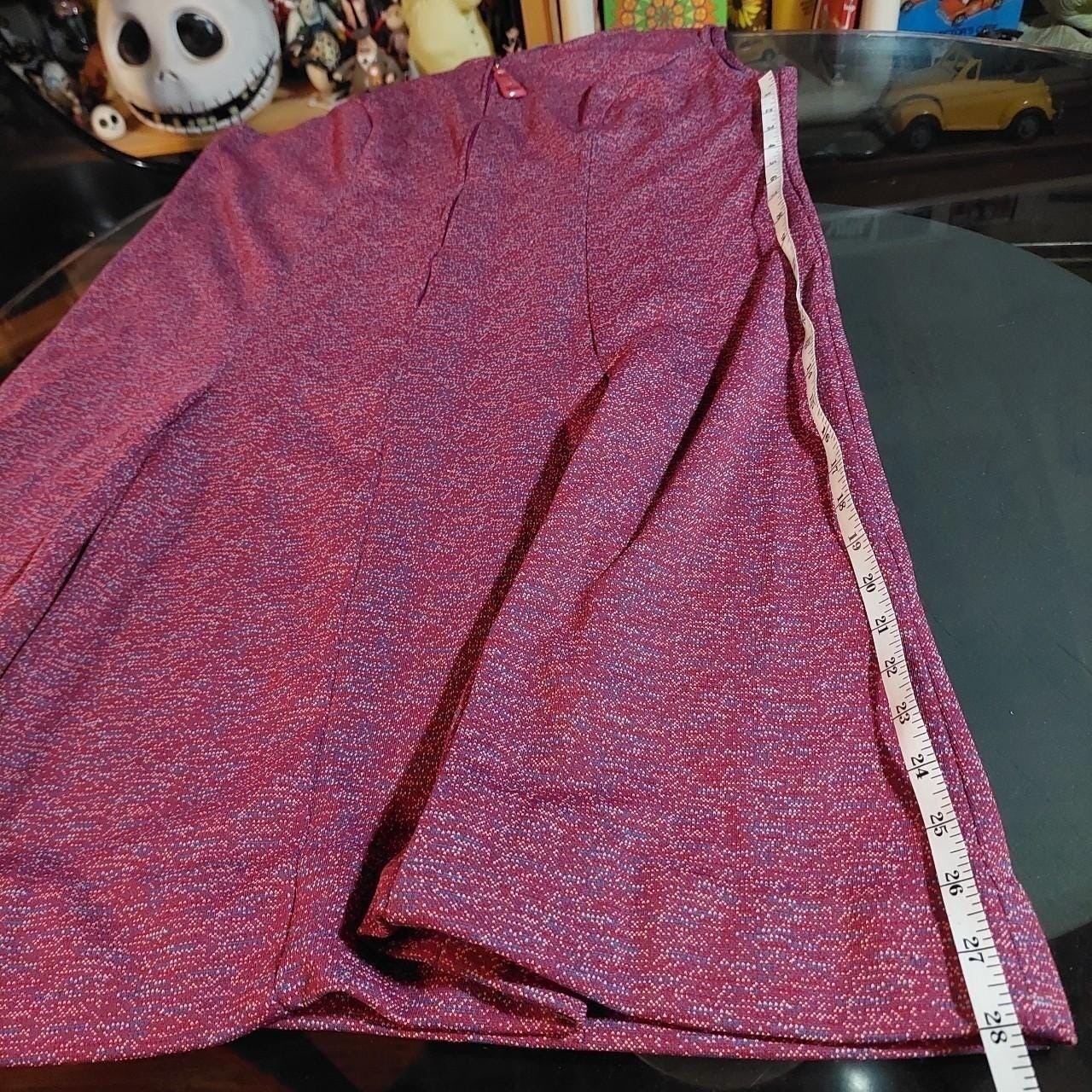 Vintage red, blue, and white zip house dress