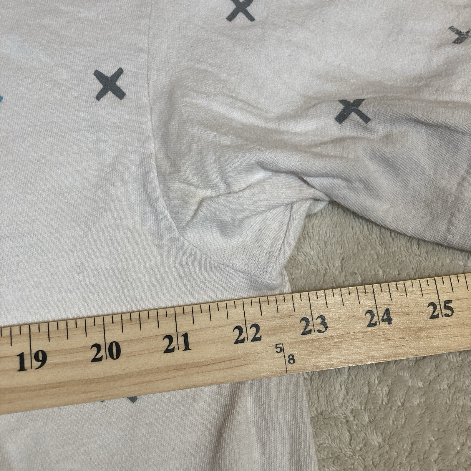VTG 90s Pajamas Mary Sue Taylor Sleep Shirt Geometric OSFM 1992 Single Stitch