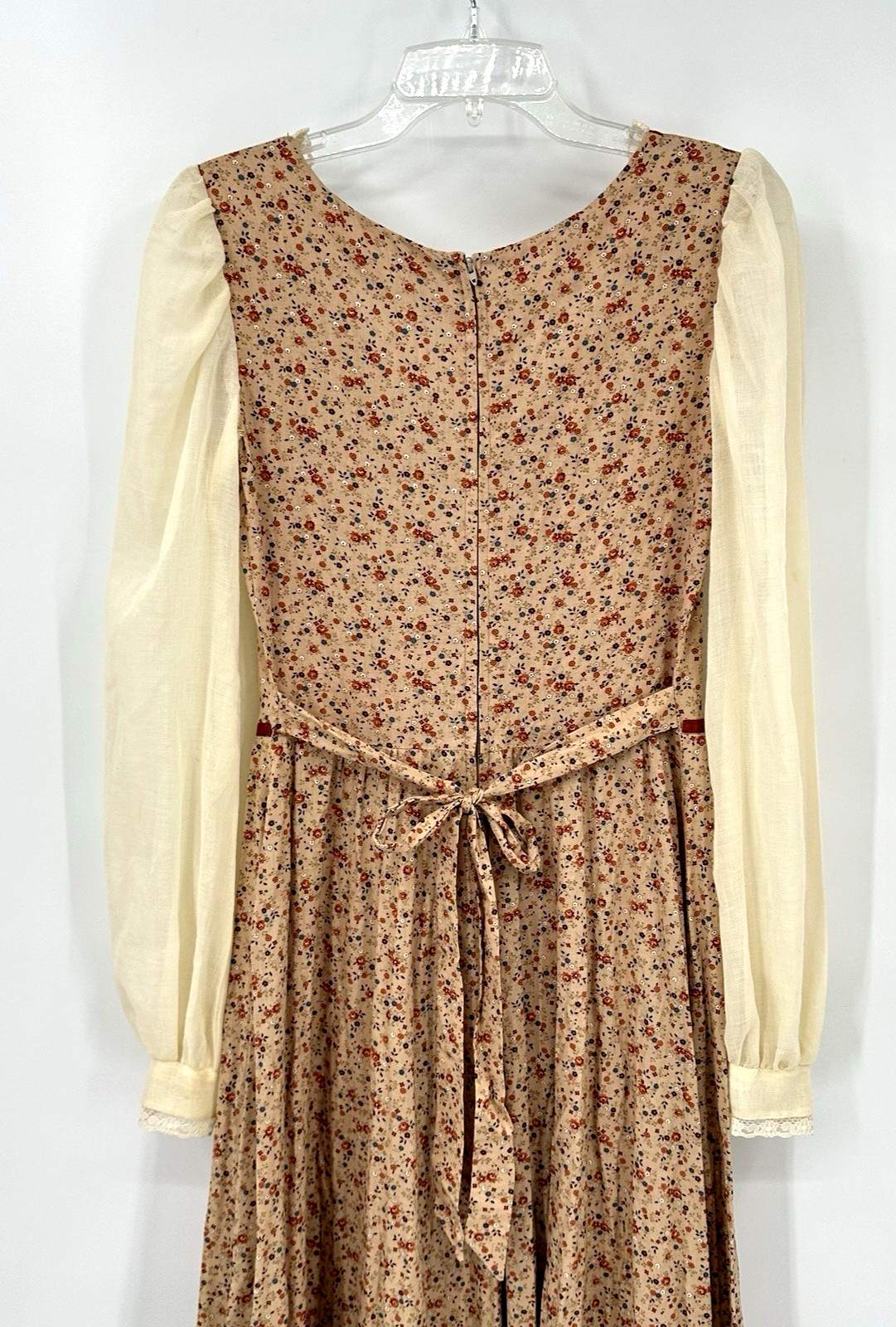 vintage 70s FLORAL MAXI DRESS cottagecore SMALL prairie storybook romantic