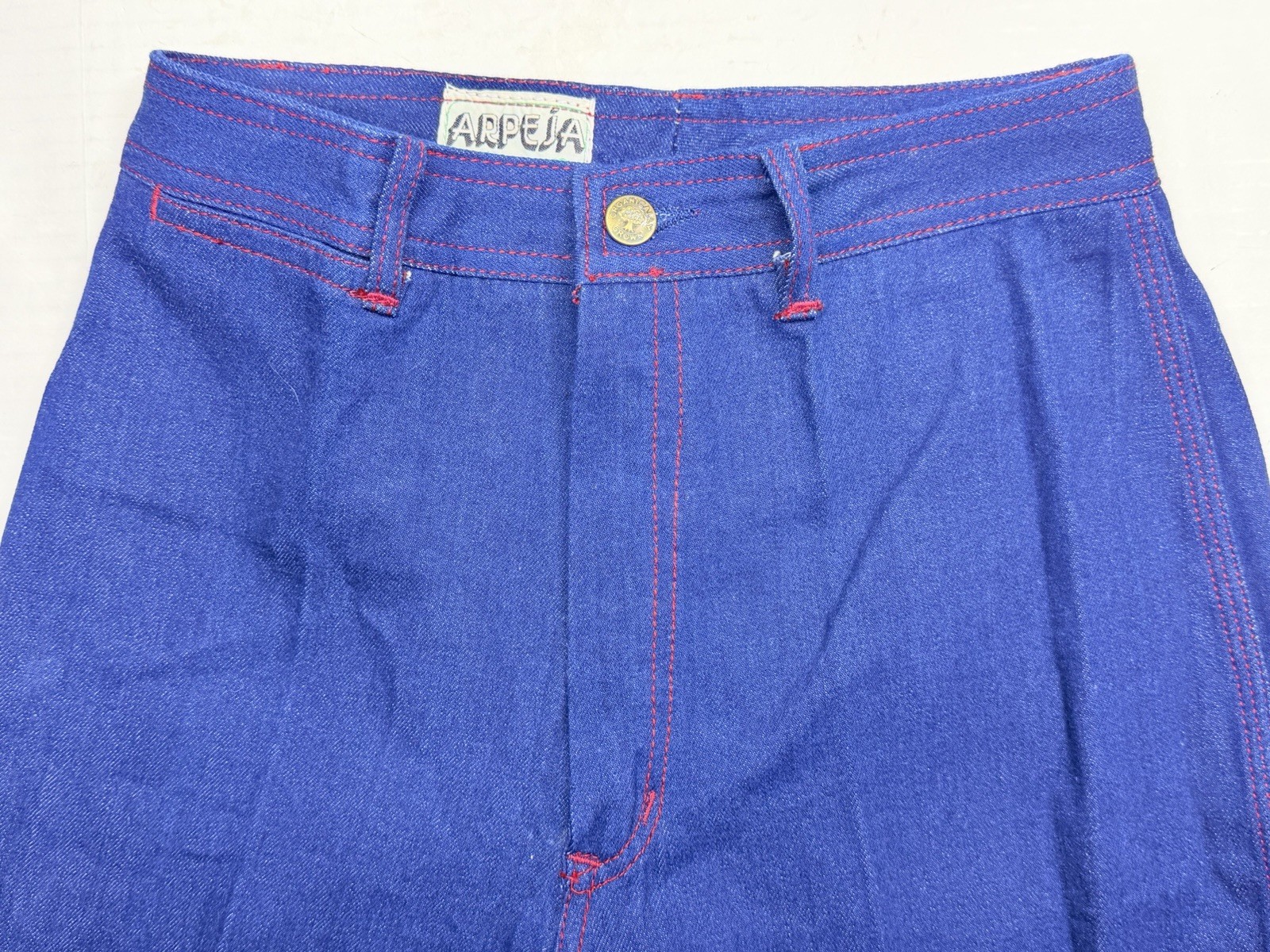 Vintage 70s Arpeja Organically Grown Jeans Women’s 11 Blue Wide Leg