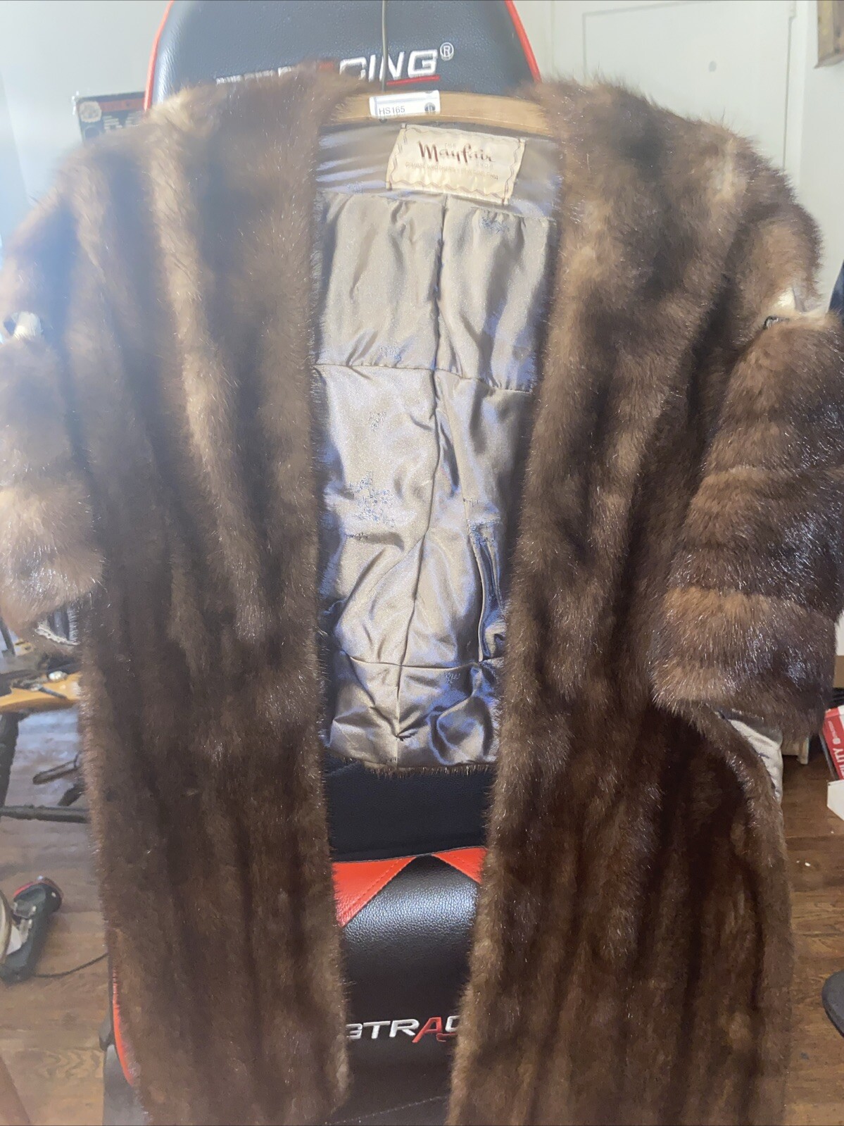 antique Fabian Mayfair mid-century genuine fur coat Used As Is