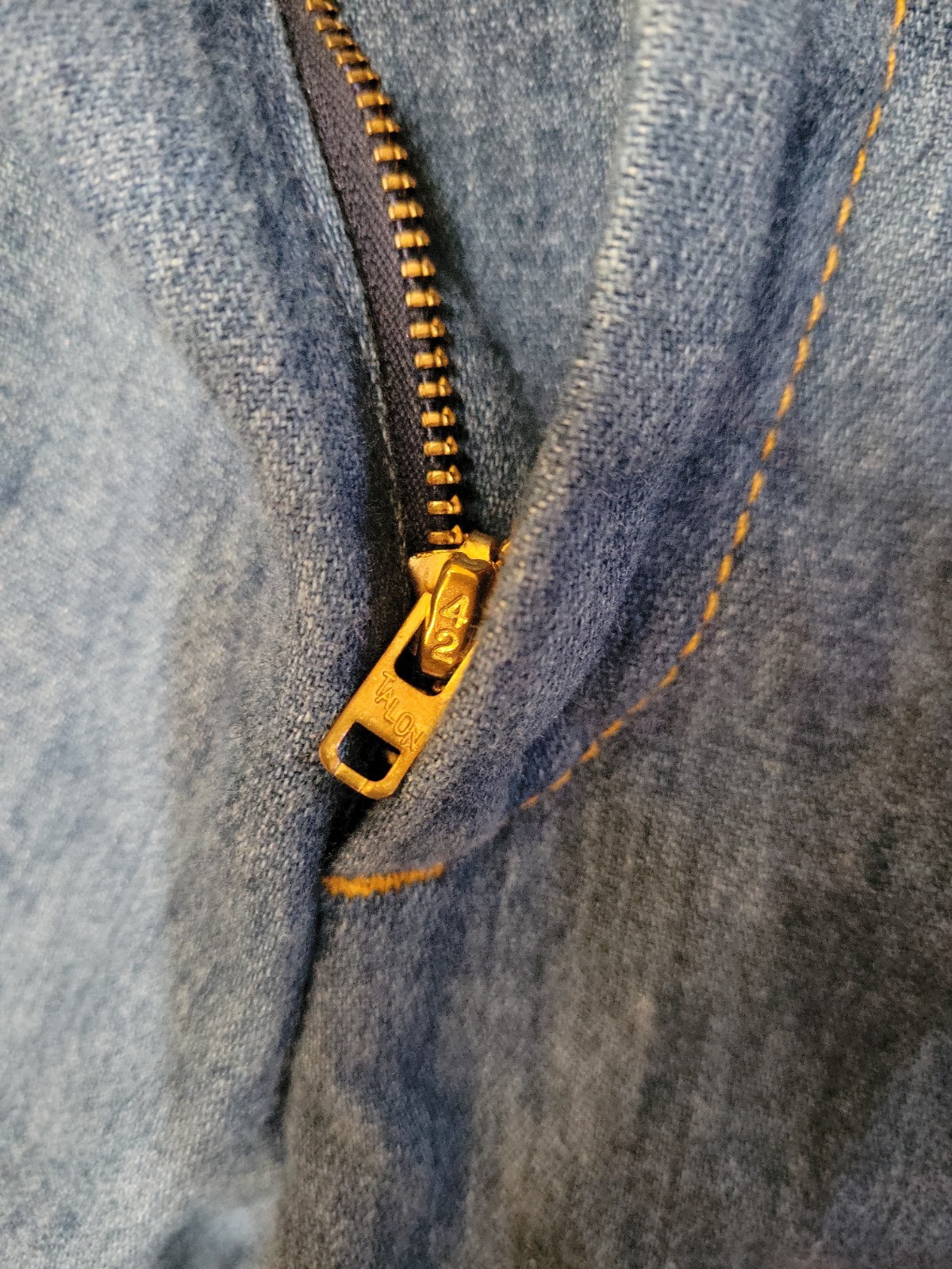 Vtg 70’s Levis Orange Tab Braided High Rise Chambray Denim Jeans Approx 29″ W