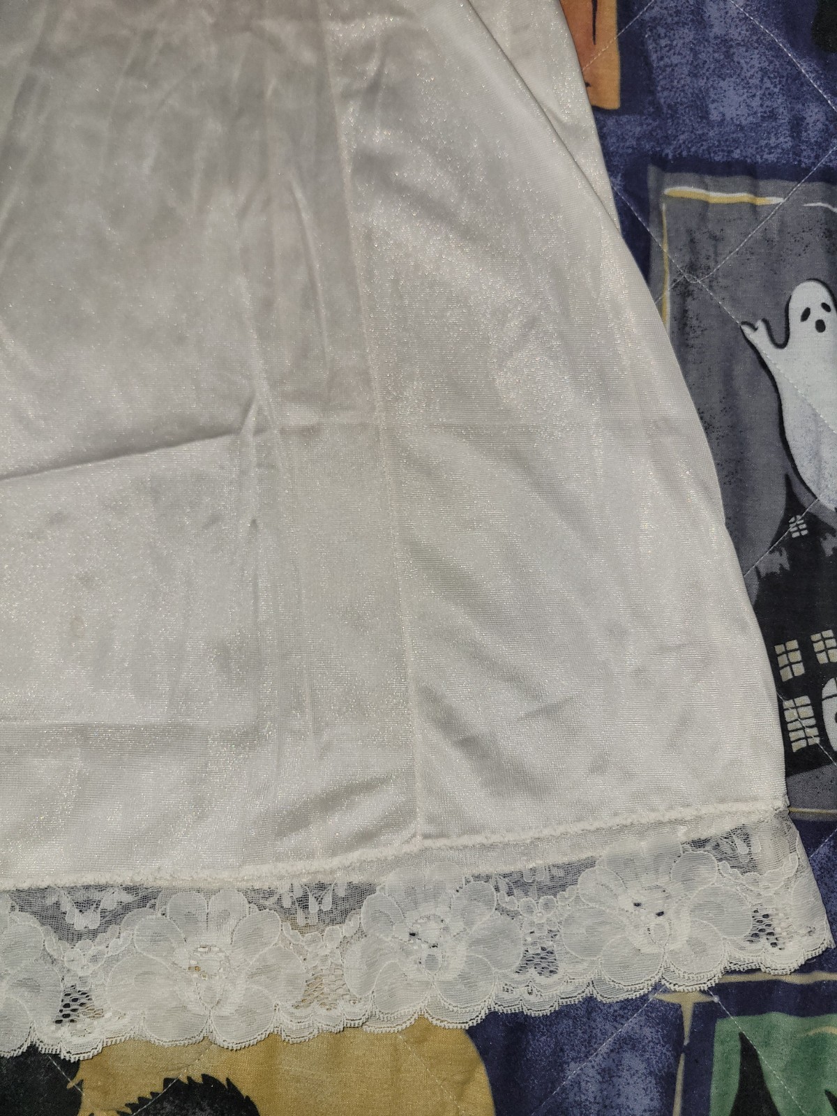 Velrose Full Slip Gown Ivory Lace Vintage Women’s Size 36