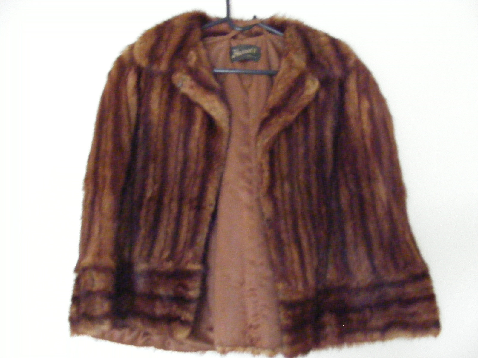 Harrods Vintage Muskrat Fur Evening Cape SIMPLY STUNNING!