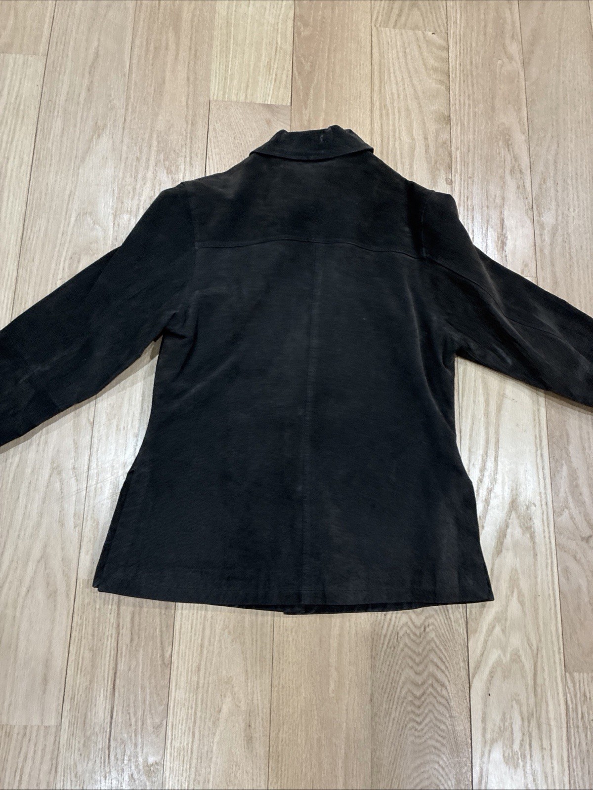 XOXO 90s Vintage Suede Jacket Women M Brown Button Front Lined Retro Grunge Wear