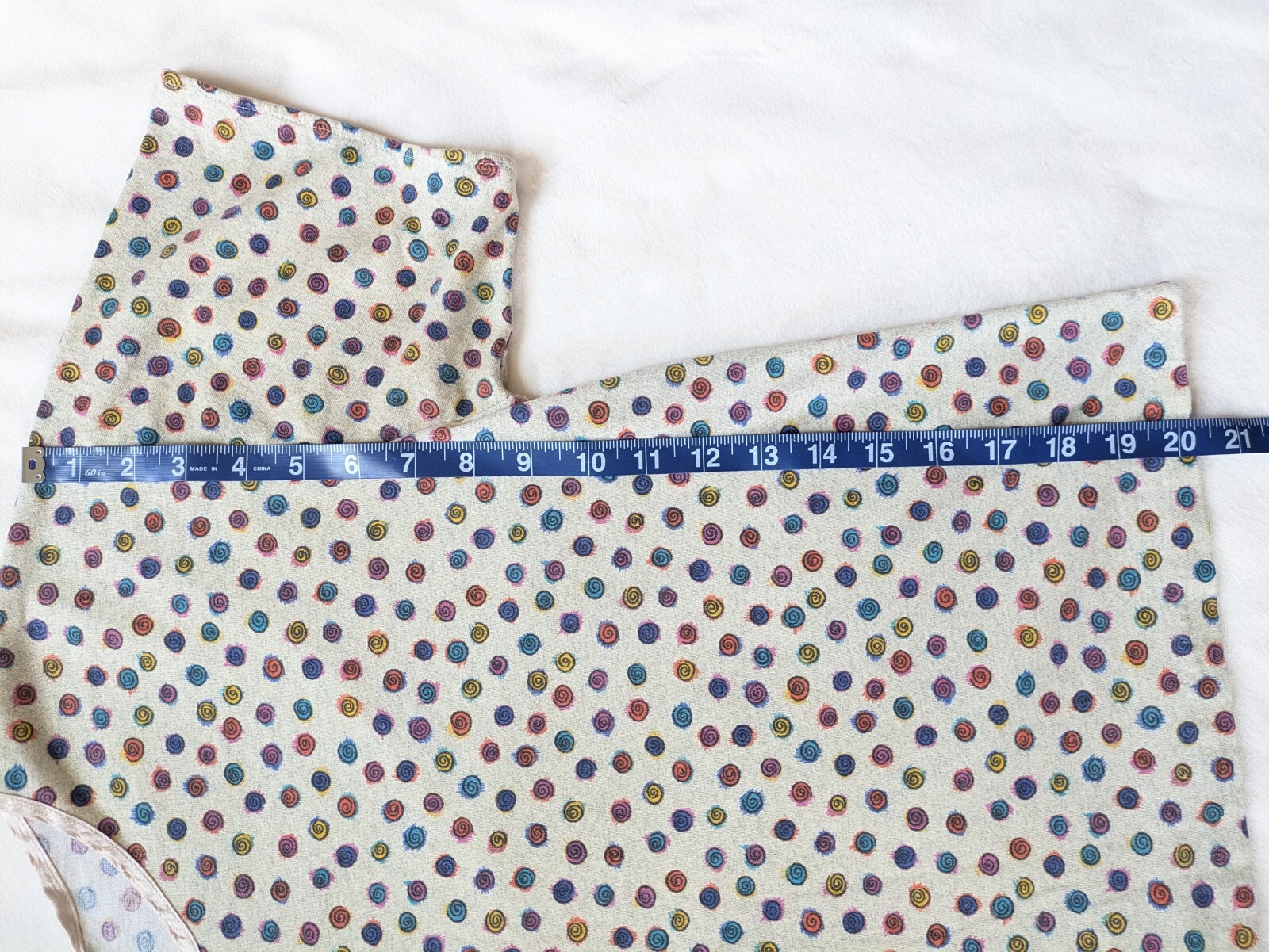 Vintage Single Stitch Short PJs Set Lady Lindsay Rainbow Swirls Women’s M