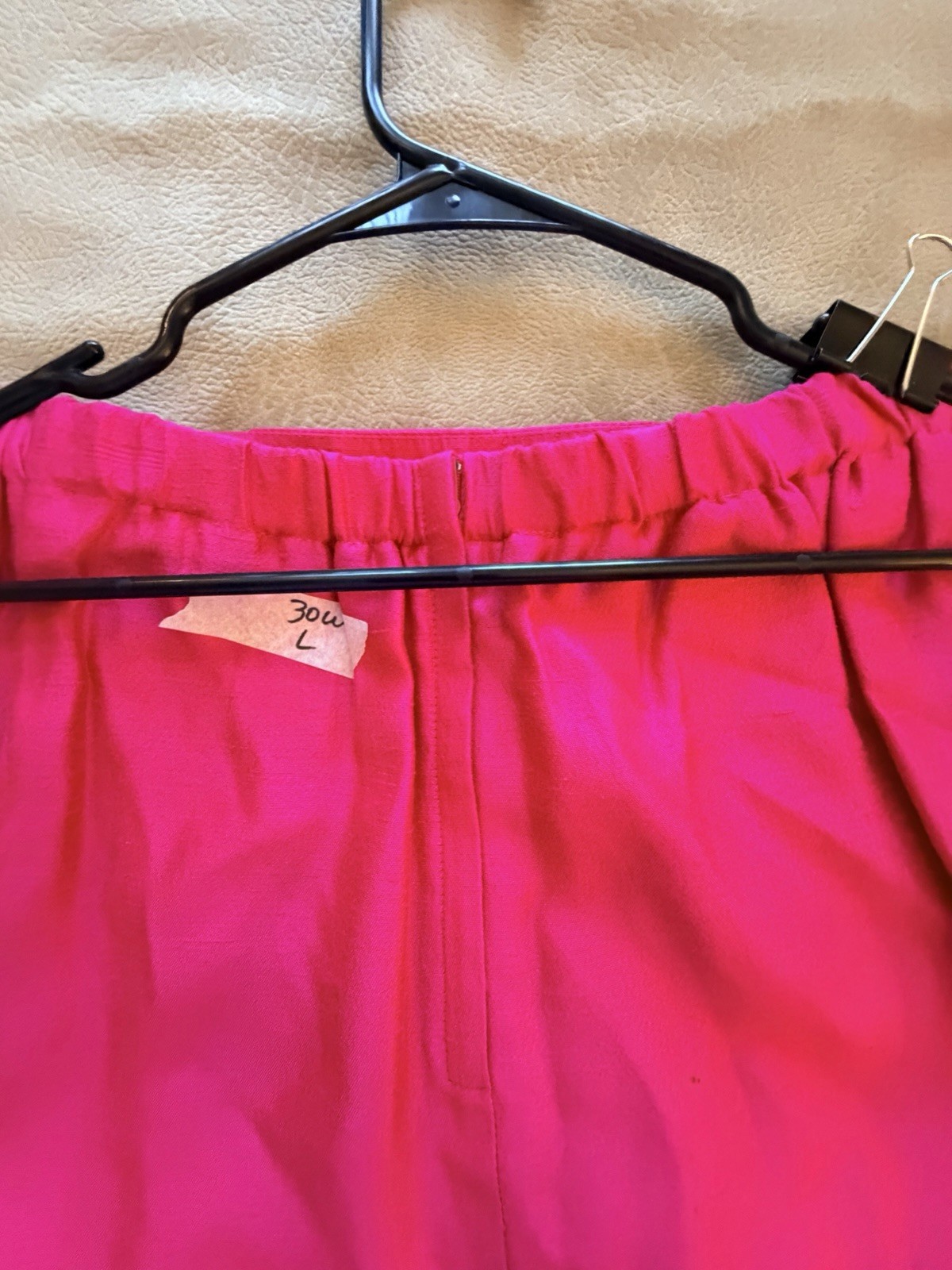 Vintage 80s 2-Piece Watters & Watters SZ 12 Hot Pink Jacket Skirt Suit