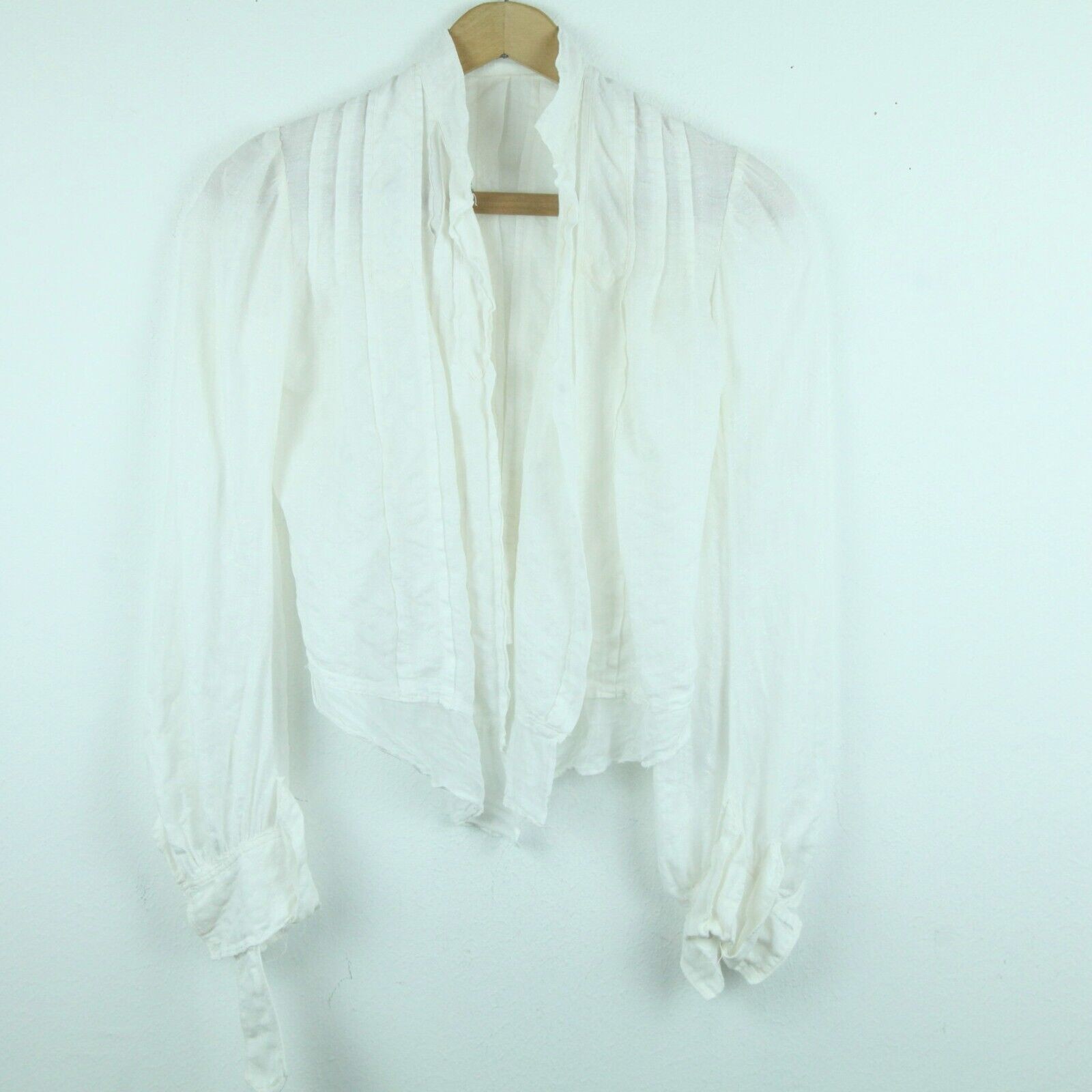Antique Women’s Blouse 1920s Victorian ? Prairie Western Handmade Old Early FLAW