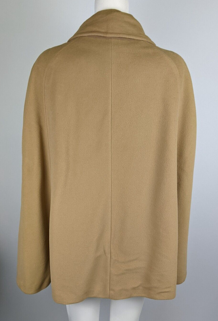 Vintage Women’s Cape Coat Poncho Tan Brown Classic KASHMIRACLE