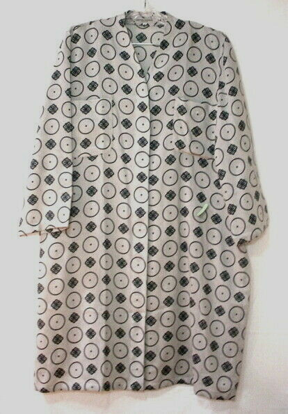 EMPORIO ARMANI Bathrobe Womens Euro 42 M Gray & Black Wool Dressing Gown