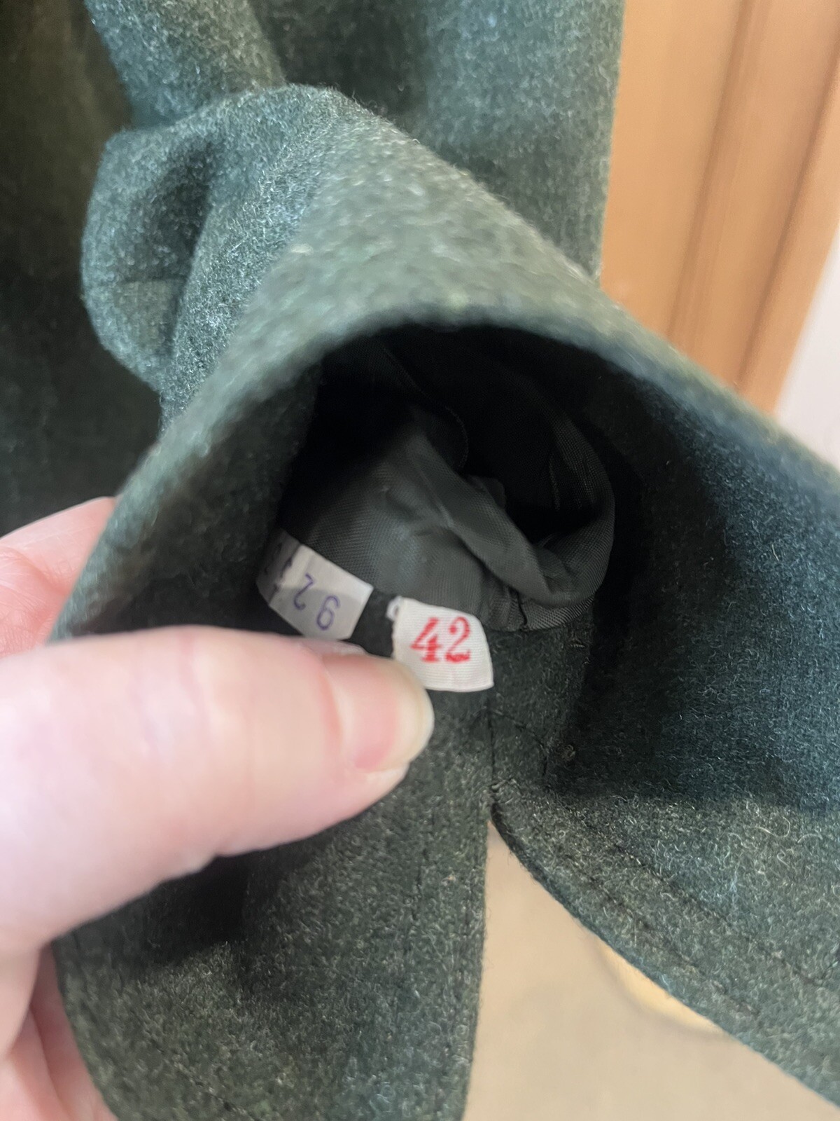 VTG Tofana Sport German Wool Bavarian Skirt-Suit, Wood Buttons Forest Green S/42