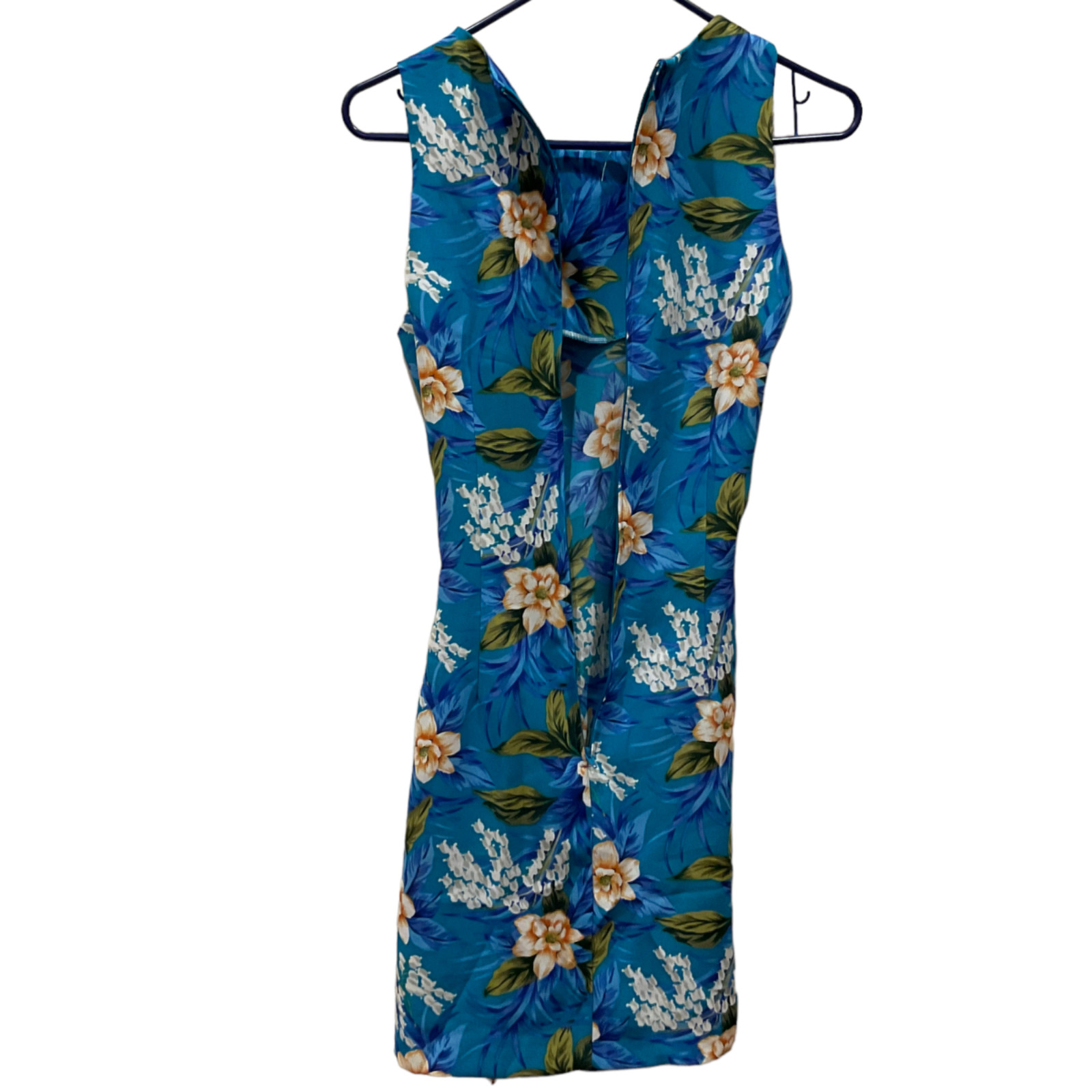 Vintage Alyn Paige Hawaiian Sarong Dress Juniors Sz 7/8 Tropical Floral short