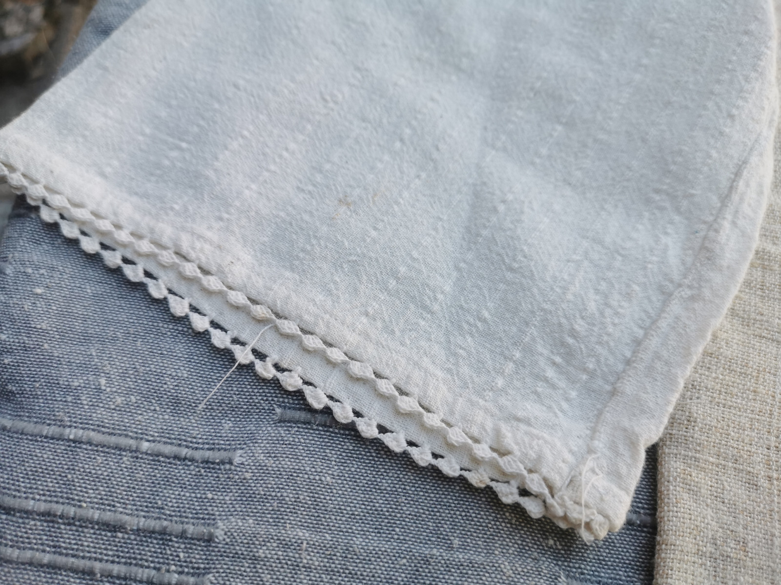 OLD PRIMITIVE WOMENs LONG WHITE SHIRT HOMESPUN FABRIC HEMP CLOTH