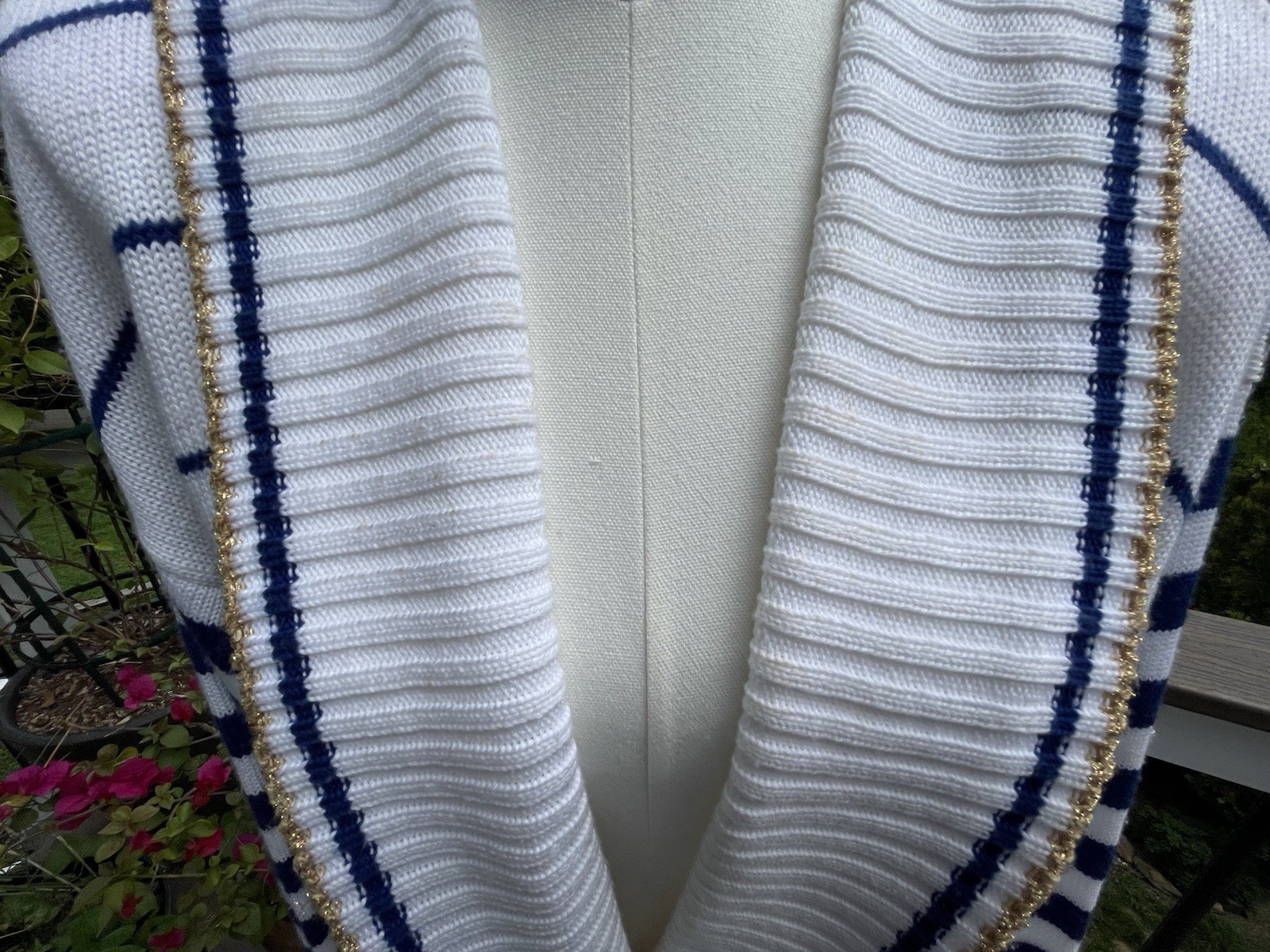 Vintage Organically Grown by Arpeja Nautical Sweater Sailing Patch 1980’s L