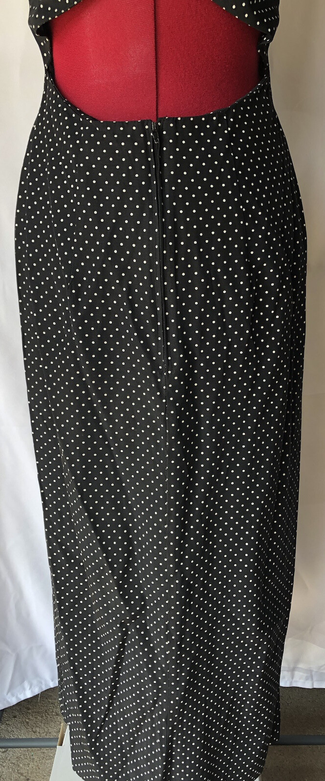 Blondie and Me Retro Vintage Style Halter Neck Pencil Polka Dot Dress Size 9-10