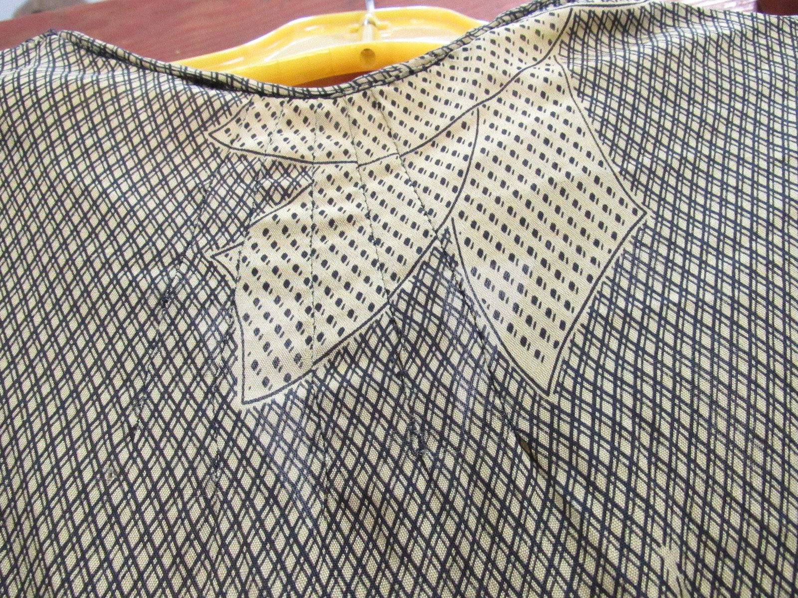20’s Old Hollywood FLAPPER Modern 30s SILK black yellow Art Deco Dress VTG 40s