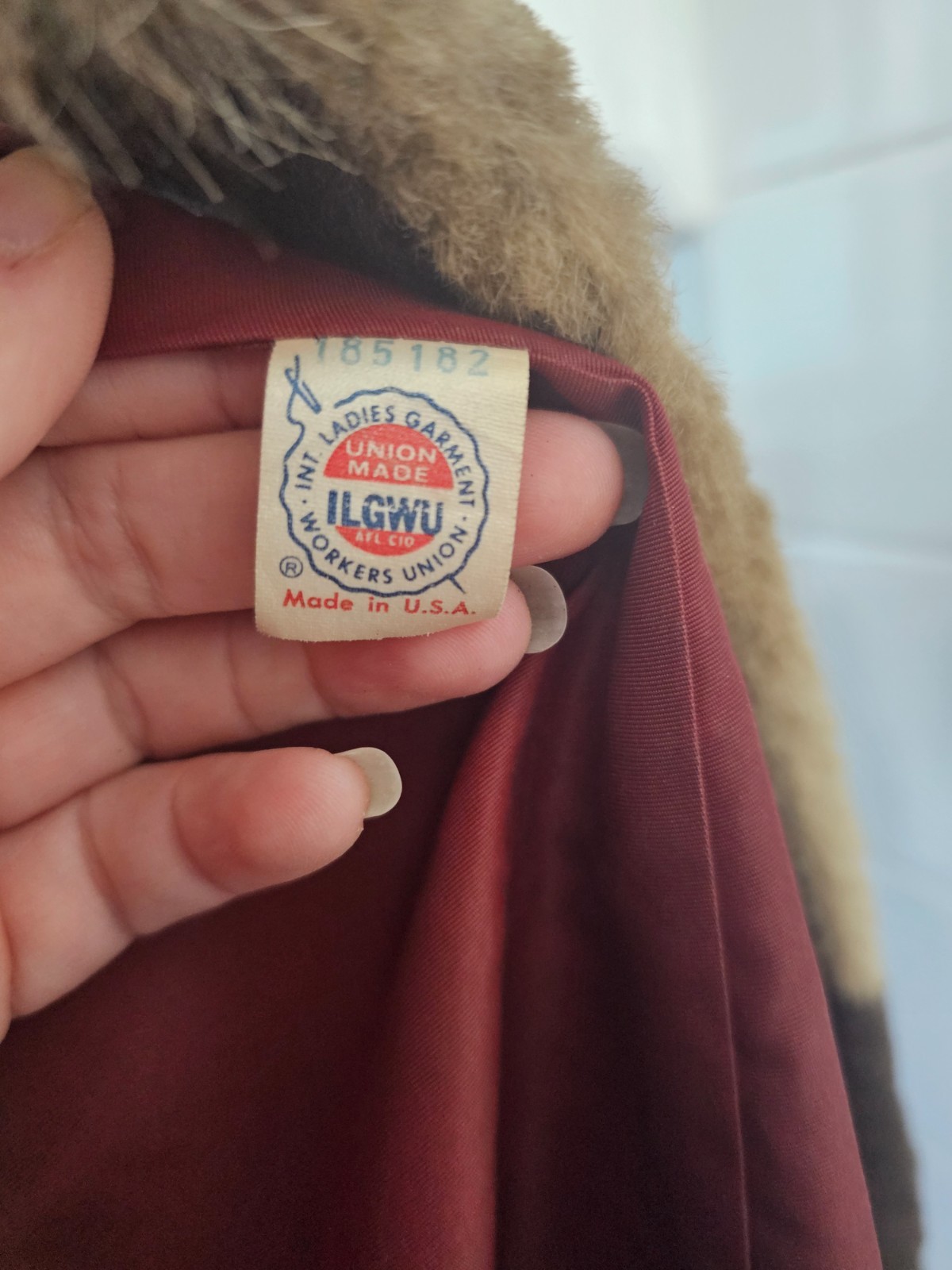 Vintage 60s /70s ILGWU Label Womens XS Patchwork Faux Fur Coat